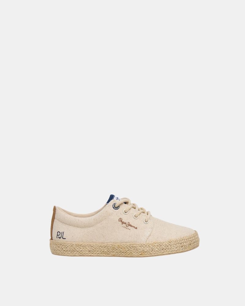 PEPE JEANS PBS300006 BRADY DAY Zapatillas Bajas Rafia Infantil Beige