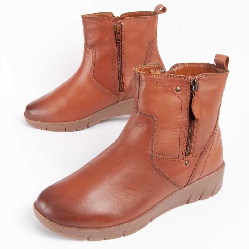 Botín Casual De Piel Para Mujer. Purapiel Botilina3 99471