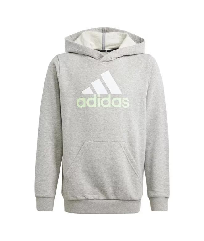 Sudadera Niños Adidas BL 2 Gris Deporte Capucha Infantil