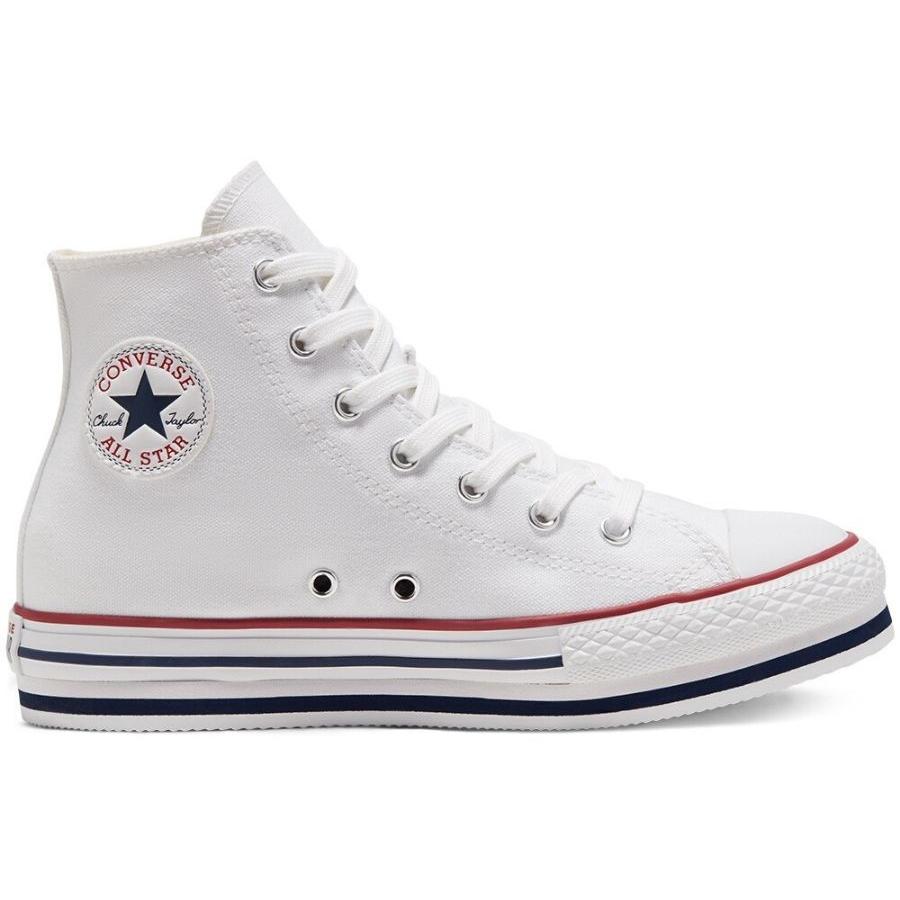 converse plataforma bota lona blanco jun