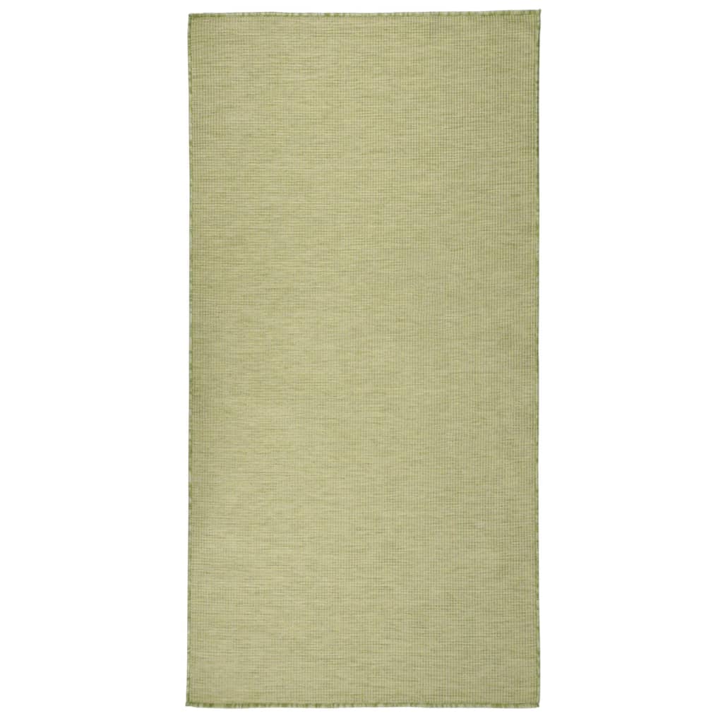 vidaXL Alfombra de exterior de tejido plano 100x200 cm Multicolor