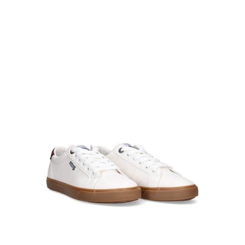 Zapatillas Casual Mustang - Hombre - Suela Plana - Modelo 84732 - Color Blanco