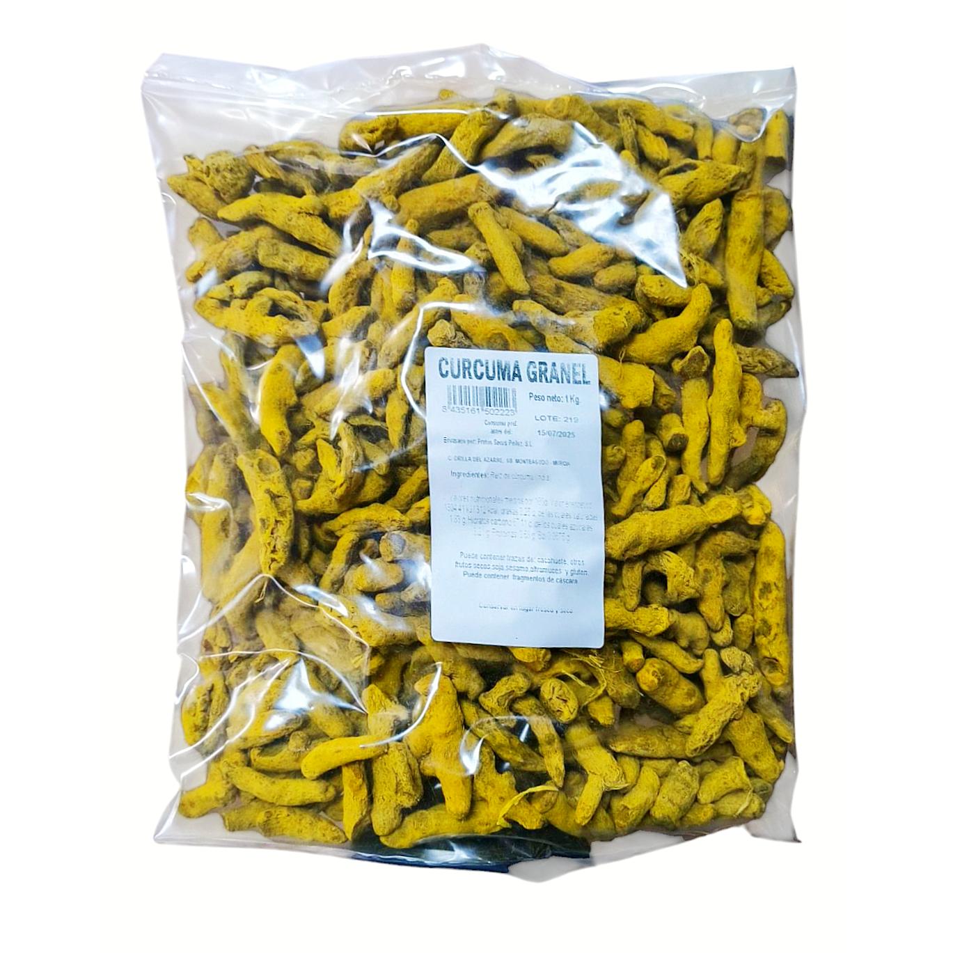 Cúrcuma Entera 1 Kg - Cúrcuma Pura - Pelluz