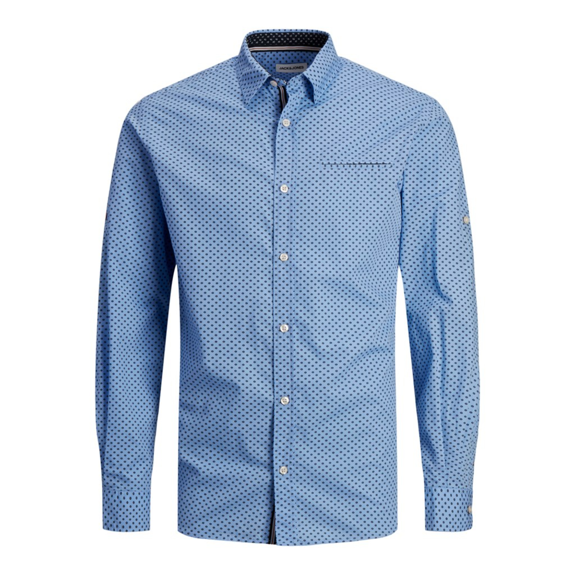 JACK&JONES 12235969 JJEREMY DETAIL SHIRT LS NOOS Hombre Camisa Larga Corta Vestir Casual estampados NOOS