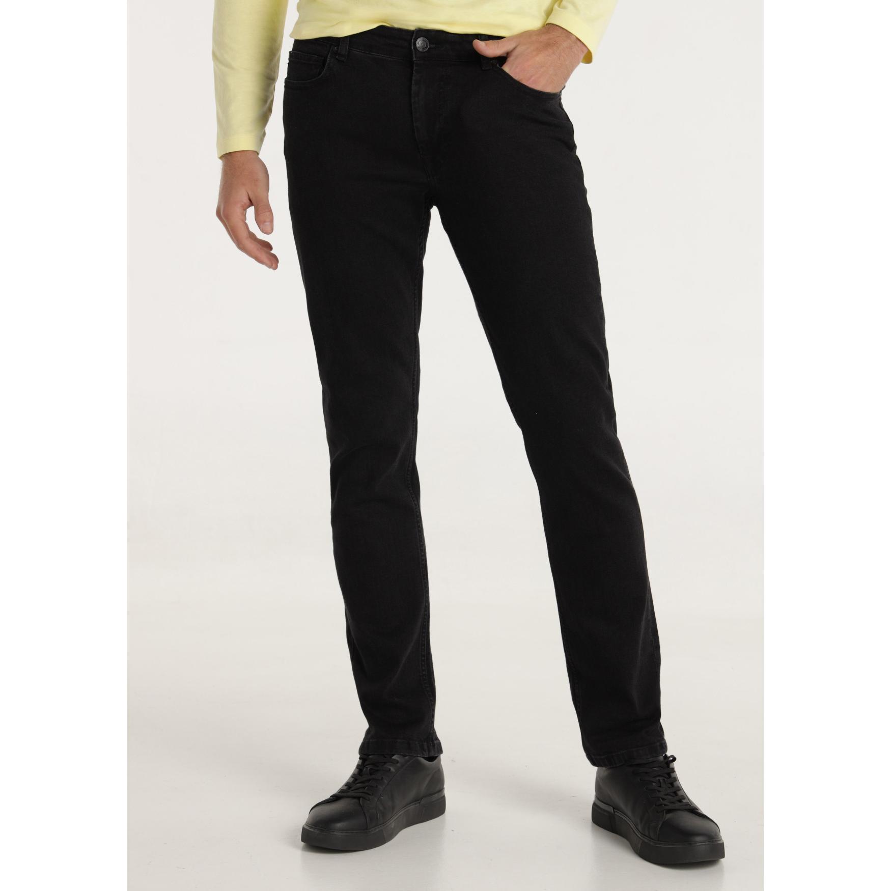SIX VALVES - Jeans lavado black - Regular fit - Tiro medio - Tallaje en Pulgadas- Tallaje en Pulgadas