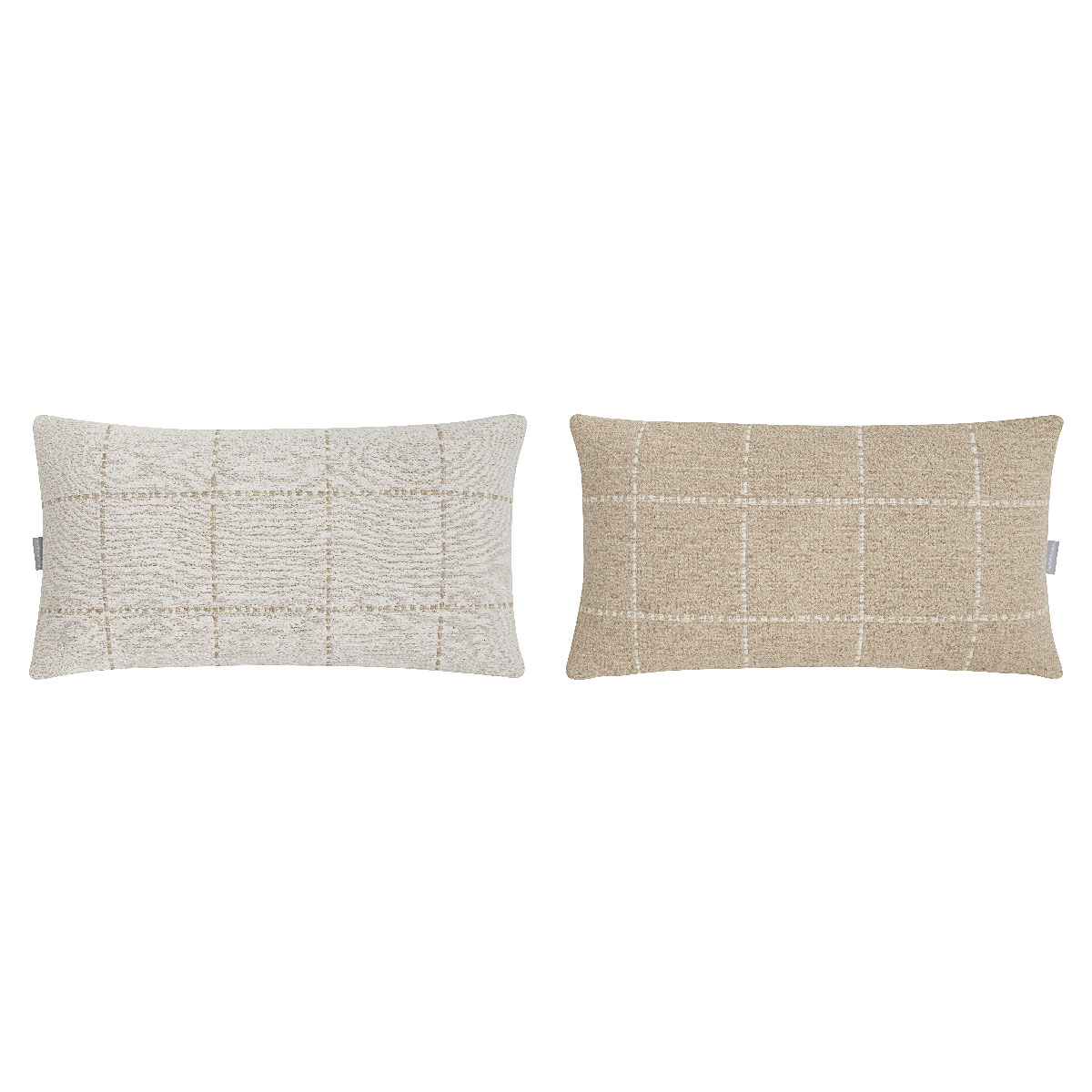 NAF NAF - 2 Fundas de cojín 90% algodón/10% poliéster MARNE beige 30x50 cm