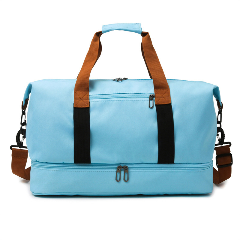 Bolsa De Viaje De Gran Capacidad Para Hombres Y Mujeres Impermeable Bolsa Deportiva Para Fin De Semana Bolsa Mensajera Seca Y Húmeda Estilo Fashion