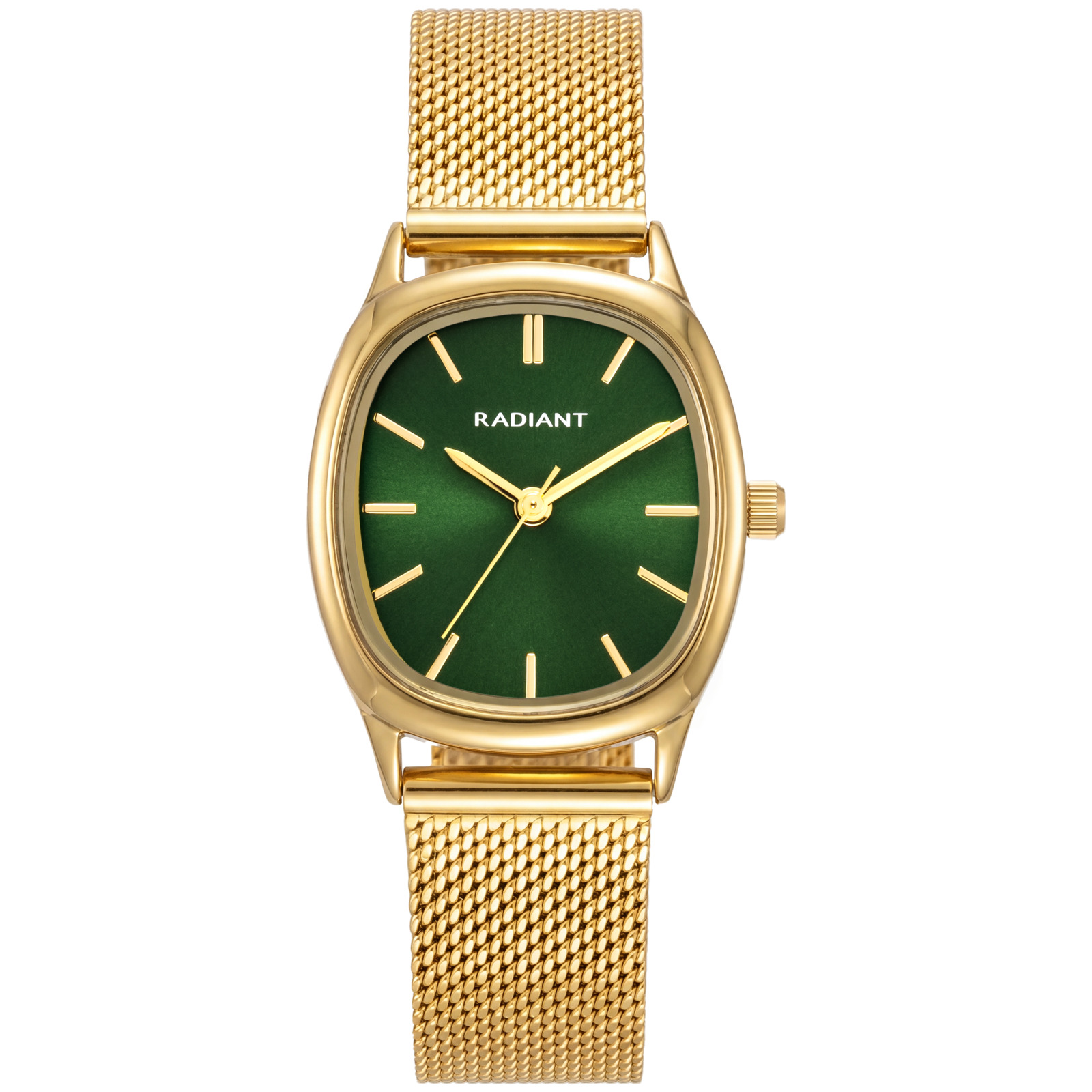 Radiant Reloj Mujer Caja De Metal Pulsera Acero De Color Dorado Resistente Al Agua 3 Atm Ra705203