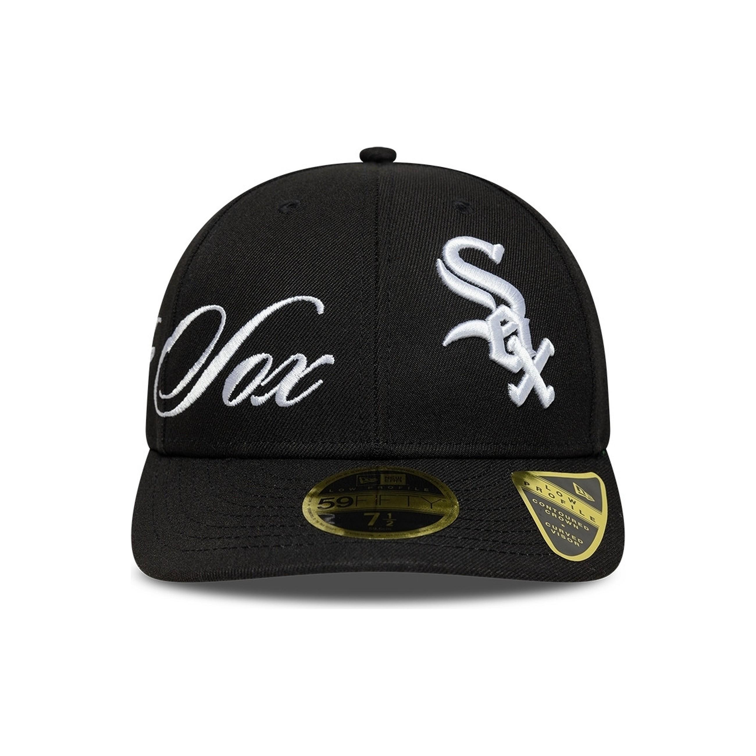 GORRA NEW ERA NEGRA SOX MLB SIDE SCRIPT LP59FIFTY CHIWHI