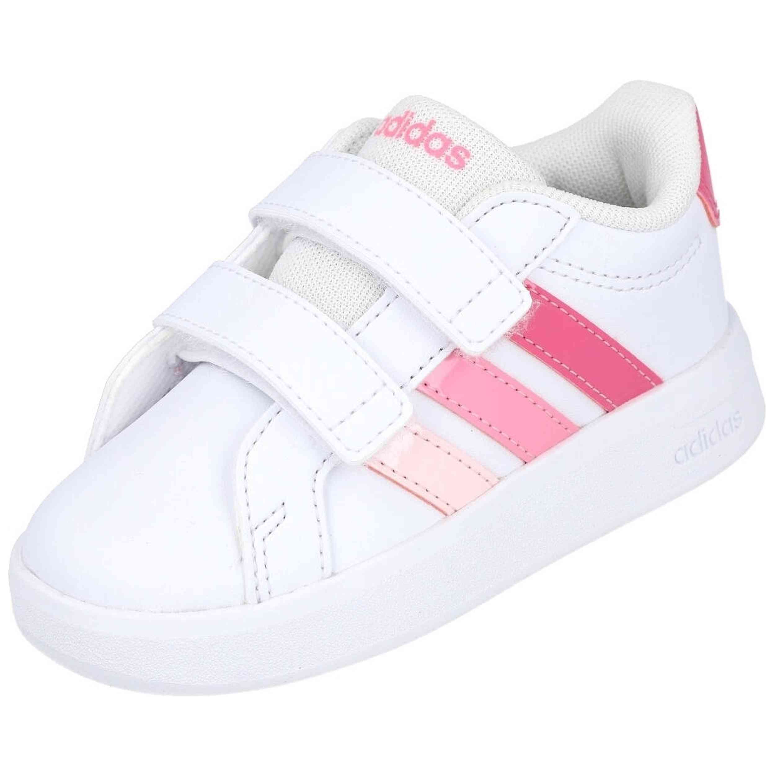 Zapatillas Adidas modelo KJ4372-GRAND-COURT para Niñas en color Blanco