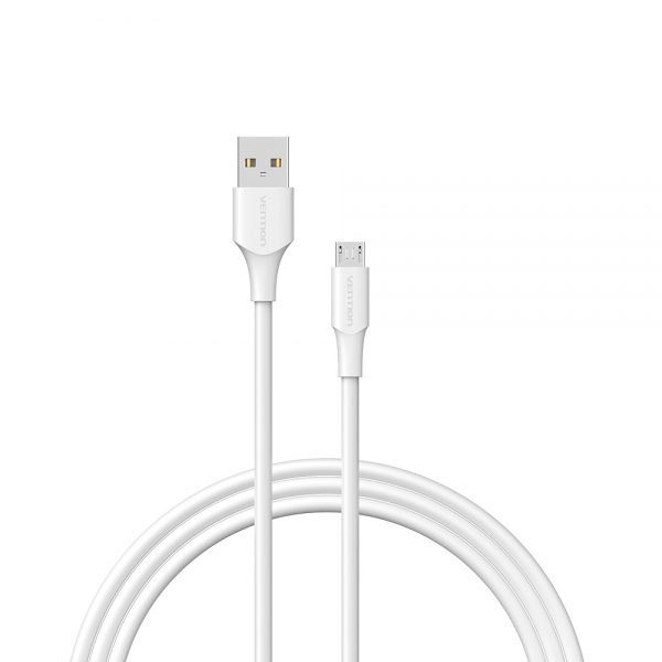 Vention cable usb 2.0 macho a microusb macho - 1.5m - 3a - 60w - 480mbps - color blanco