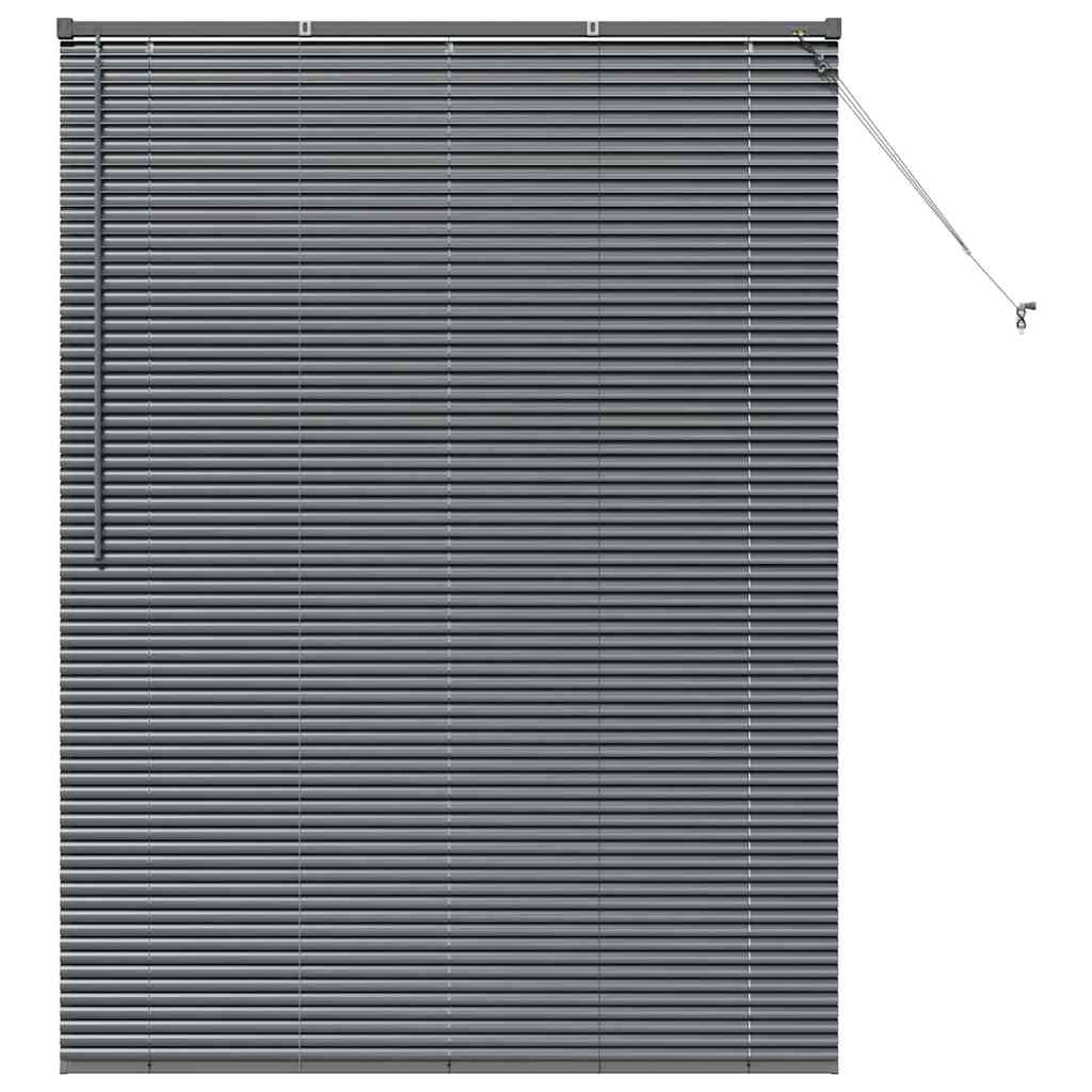 vidaXL Persianas venecianas Manual Gris oscuro 175 x 125 cm Aluminio