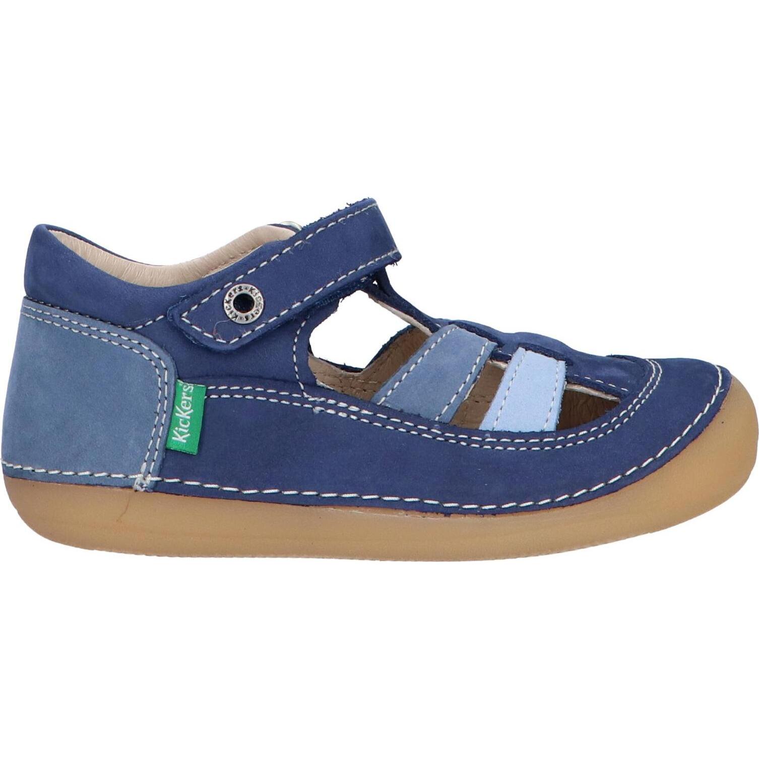 Kickers boy's sandals 611086 -10 sushy 53 bleu tricolore