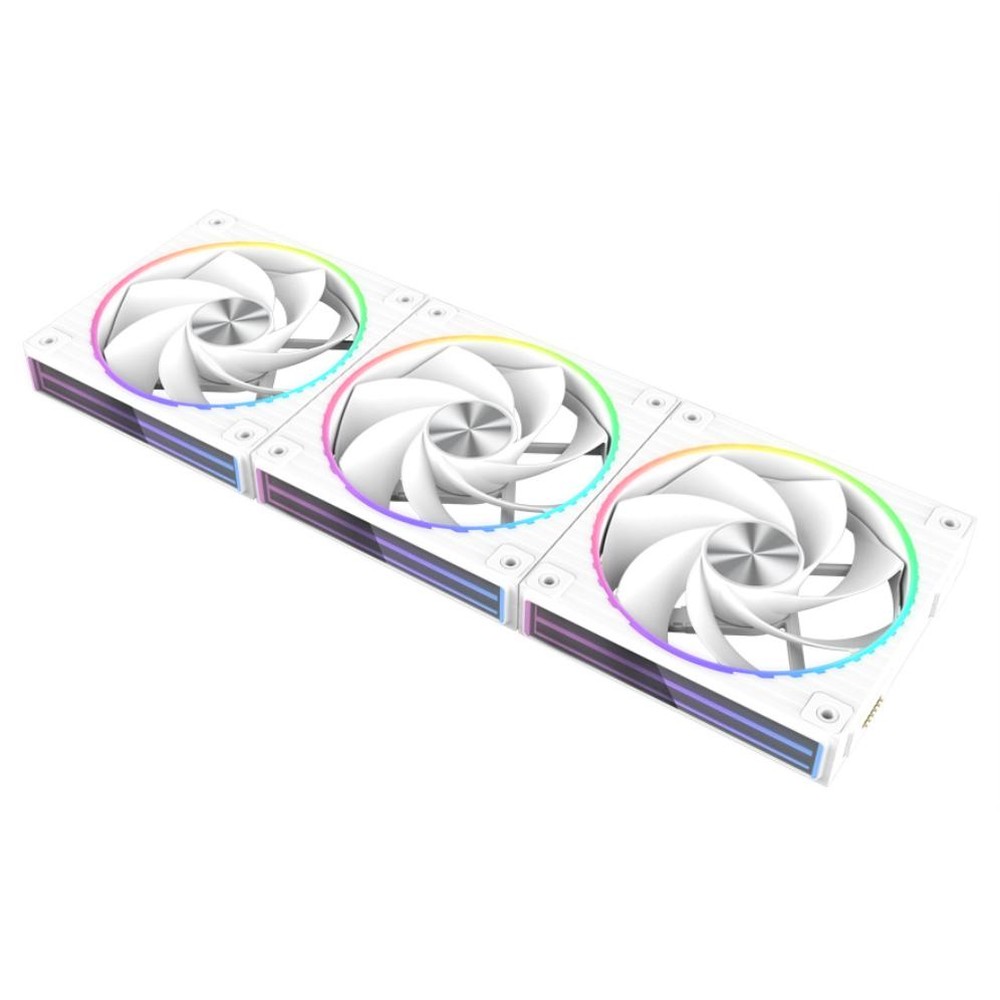 Zalman - Ventilador para placa base ZM-DF120R A3 de 12,4 cm con rodamiento de bolas, 800–2300 RPM y 34,5 dB, color blanco