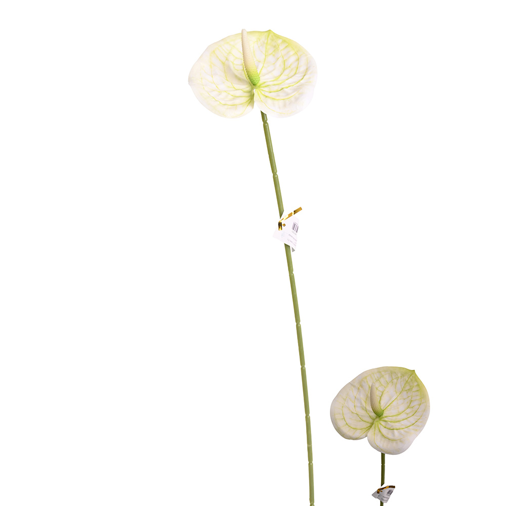Poenia Arte Floral - Vara Anturio Artificial 59CM 3 Piezas - Decoración Elegante