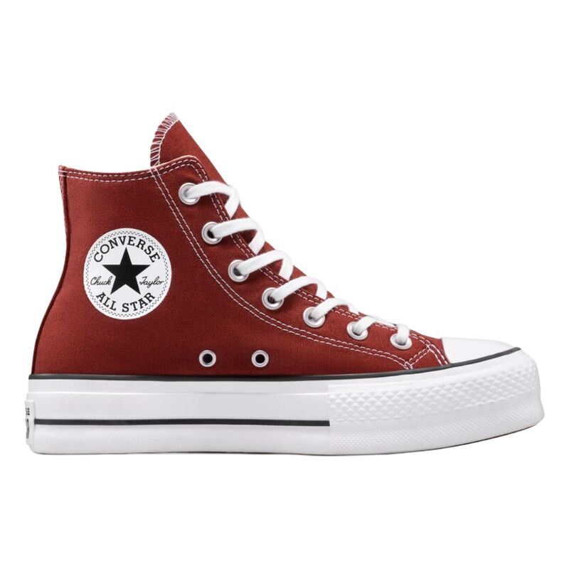 Zapatillas Converse Burdeos Chuck Taylor All Star Lift Platform Rottin Apple Ligeras y Elevadas