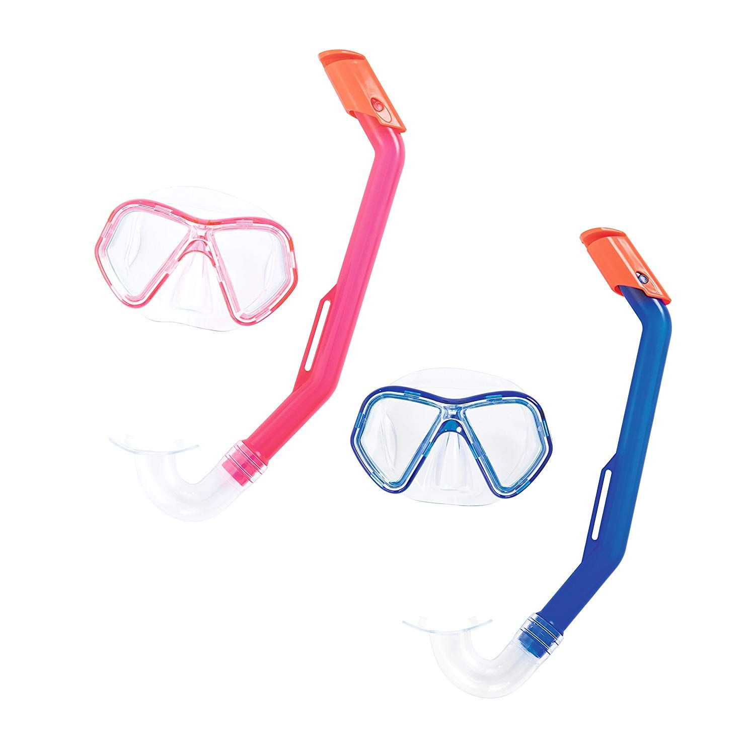 Máscara de Buceo Bestway para Adultos y Niños - Sistema de Respiración Seca - Diadema Ajustable - Vista Amplia