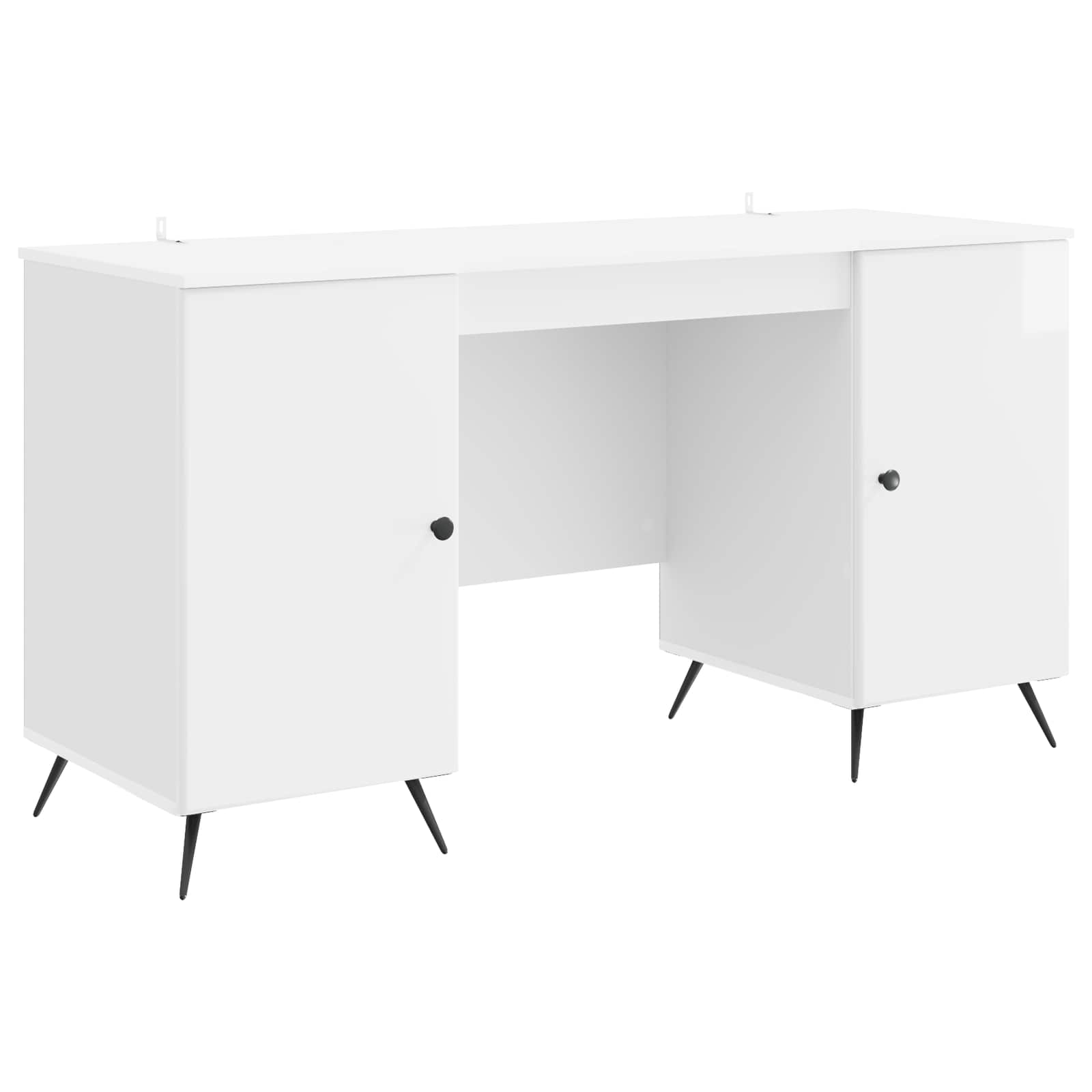 vidaXL Escritorio con estante 142,5 x 50 x 75 cm Madera de Ingeniería Multicolor