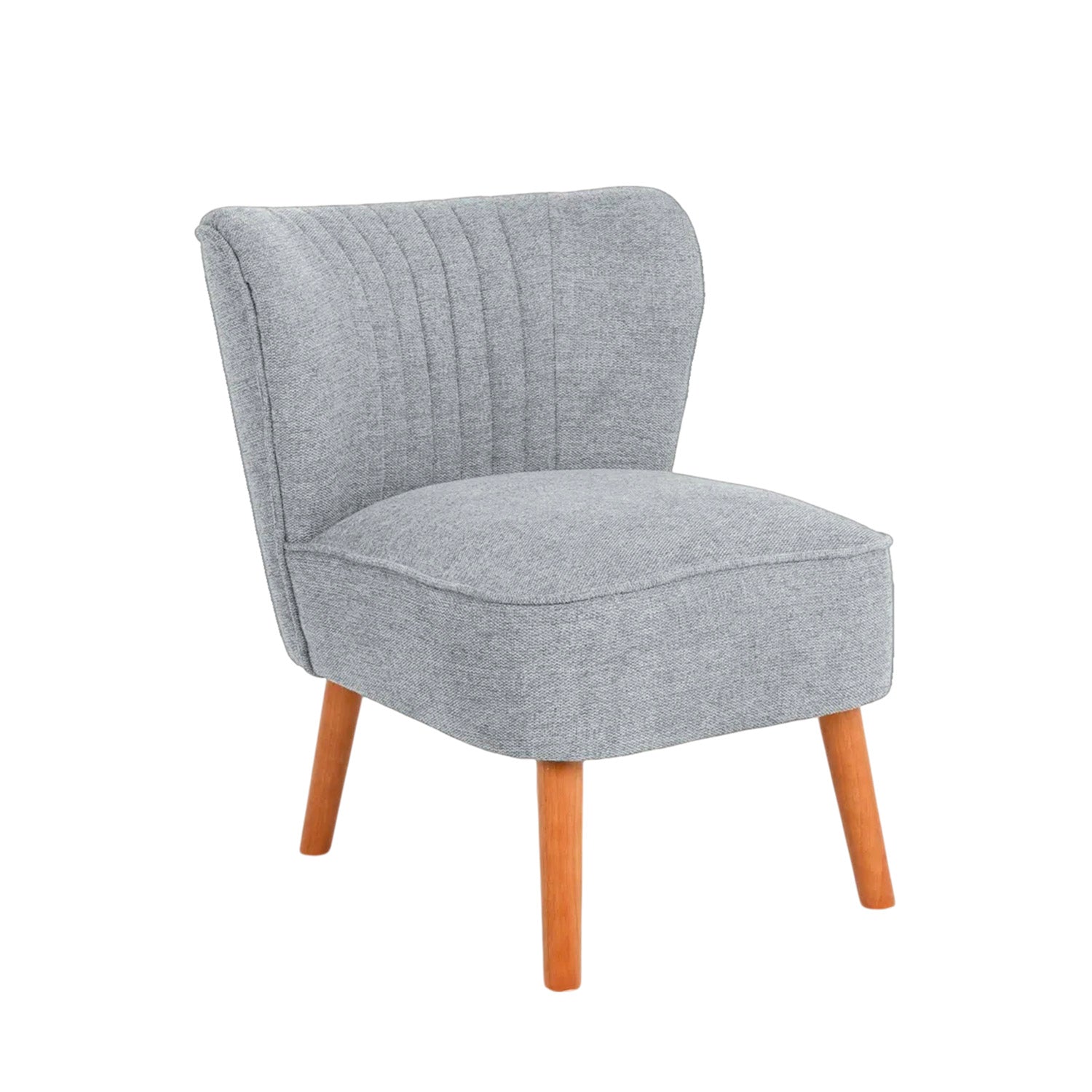 Sillón tapizado en tela eve gris para hogar moderno mueble de almacenaje - Homekit