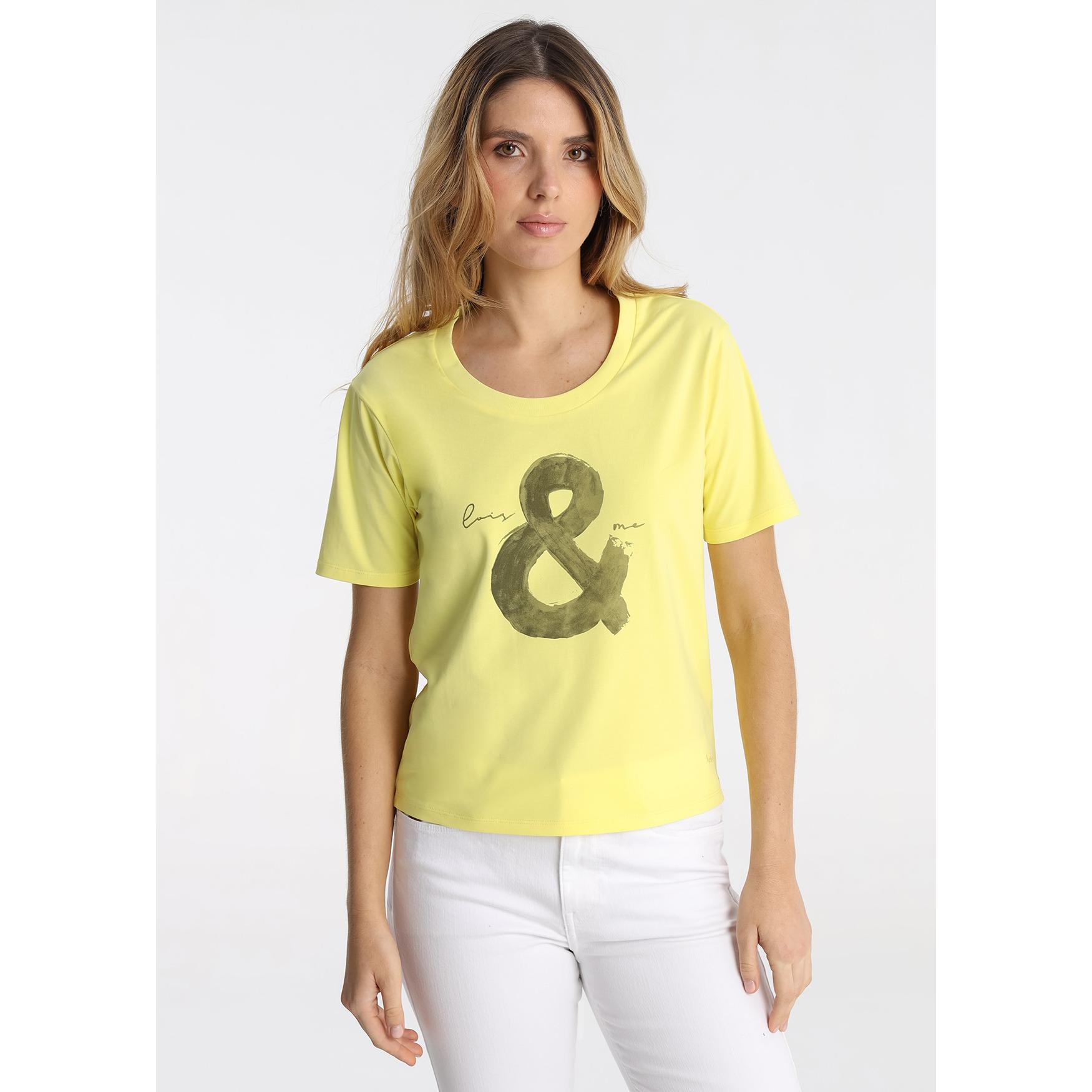 LOIS JEANS - Camiseta Cuello Spoon con Gráfica & Tipográfica