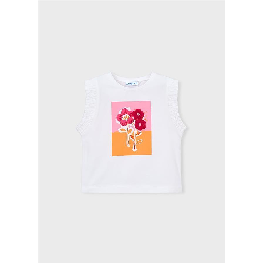 Mayoral - Camiseta de tirantes para niña diseño básico cómoda y transpirable ideal para uso diario en verano ropa infantil