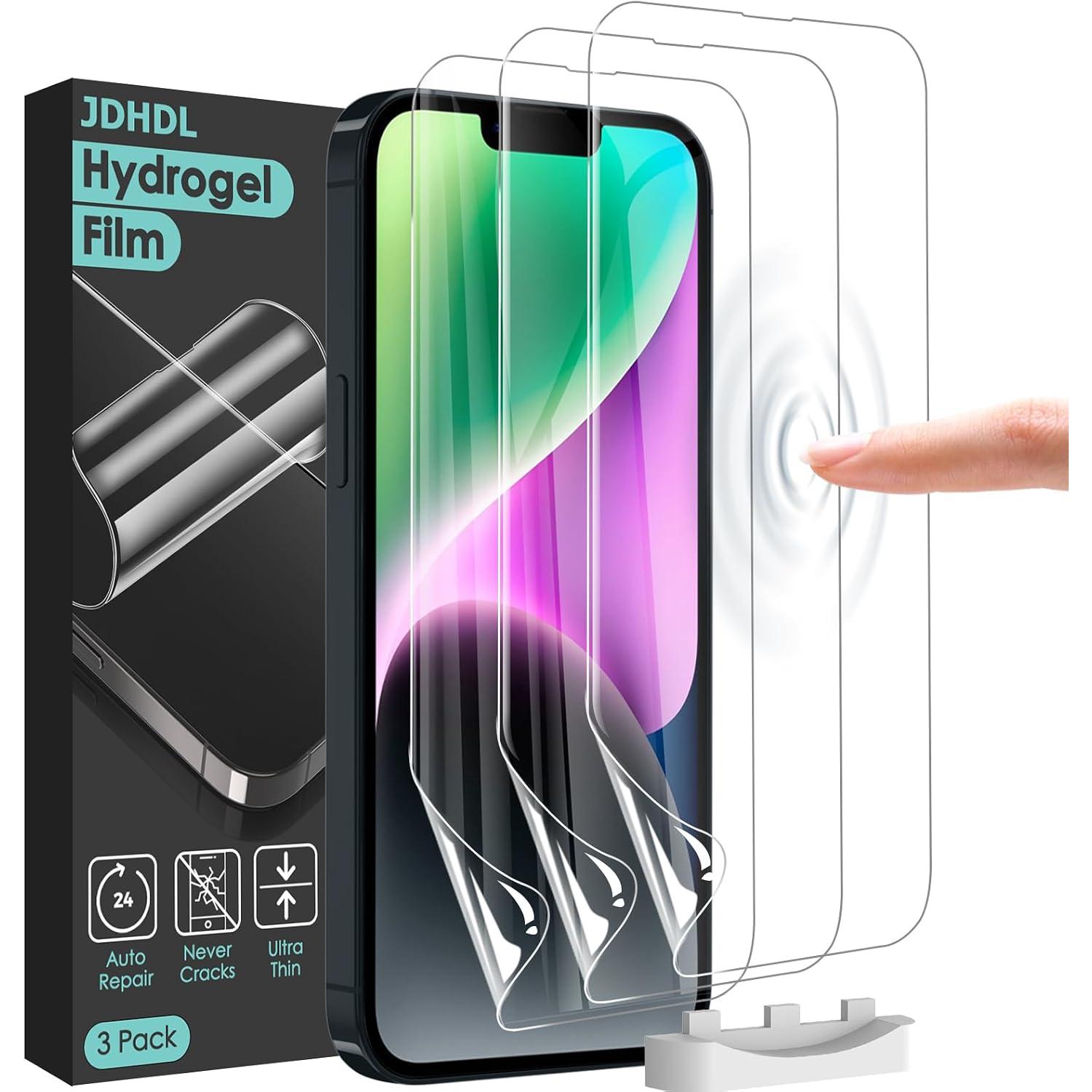 Screen Protector for iPhone 13 Pro Max/ 14 Plus, Non-breakable Soft TPU Hydrogel Film for iPhone 13 Pro Max/ 14 Plus Screen Protector Film (NOT Glass)