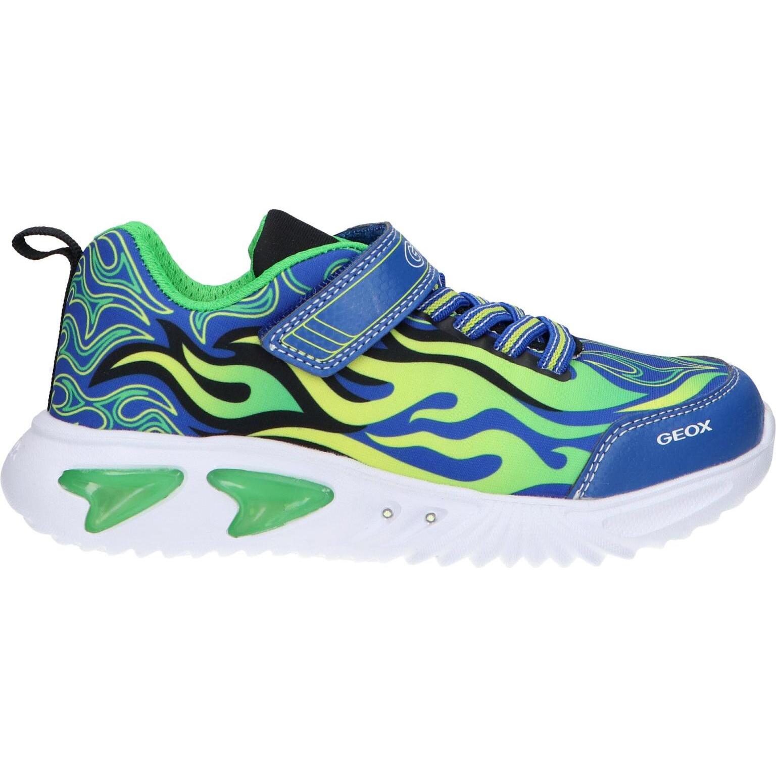 Geox j35dzc 011ce j assister boys' sports shoes c4165 royal-green