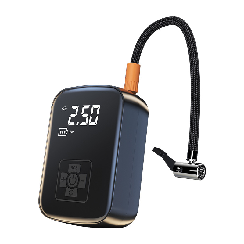 Bomba de Aire Compresor Inalámbrico para Coche 1PC Inflador de Neumáticos Eléctrico para Motocicleta Barco Automóvil Bomba de Inflado de Neumáticos Material ABS + Componentes Electrónicos