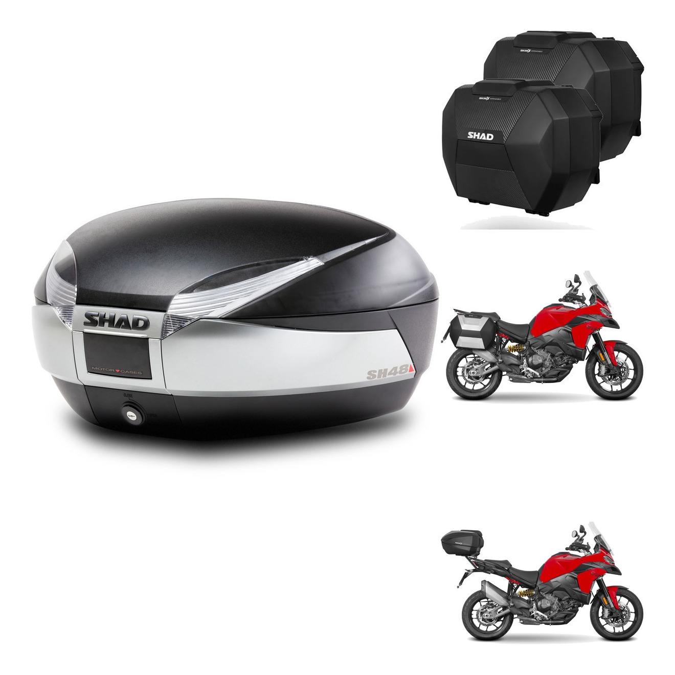 Maletas Sh38x Carbon + Herraje Baul + He KIT-582079