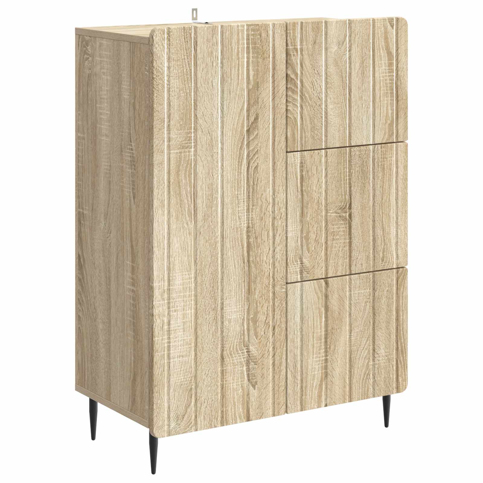 vidaXL Aparador 66 x 34,5 x 91,5 cm Madera de Ingeniería Multicolor