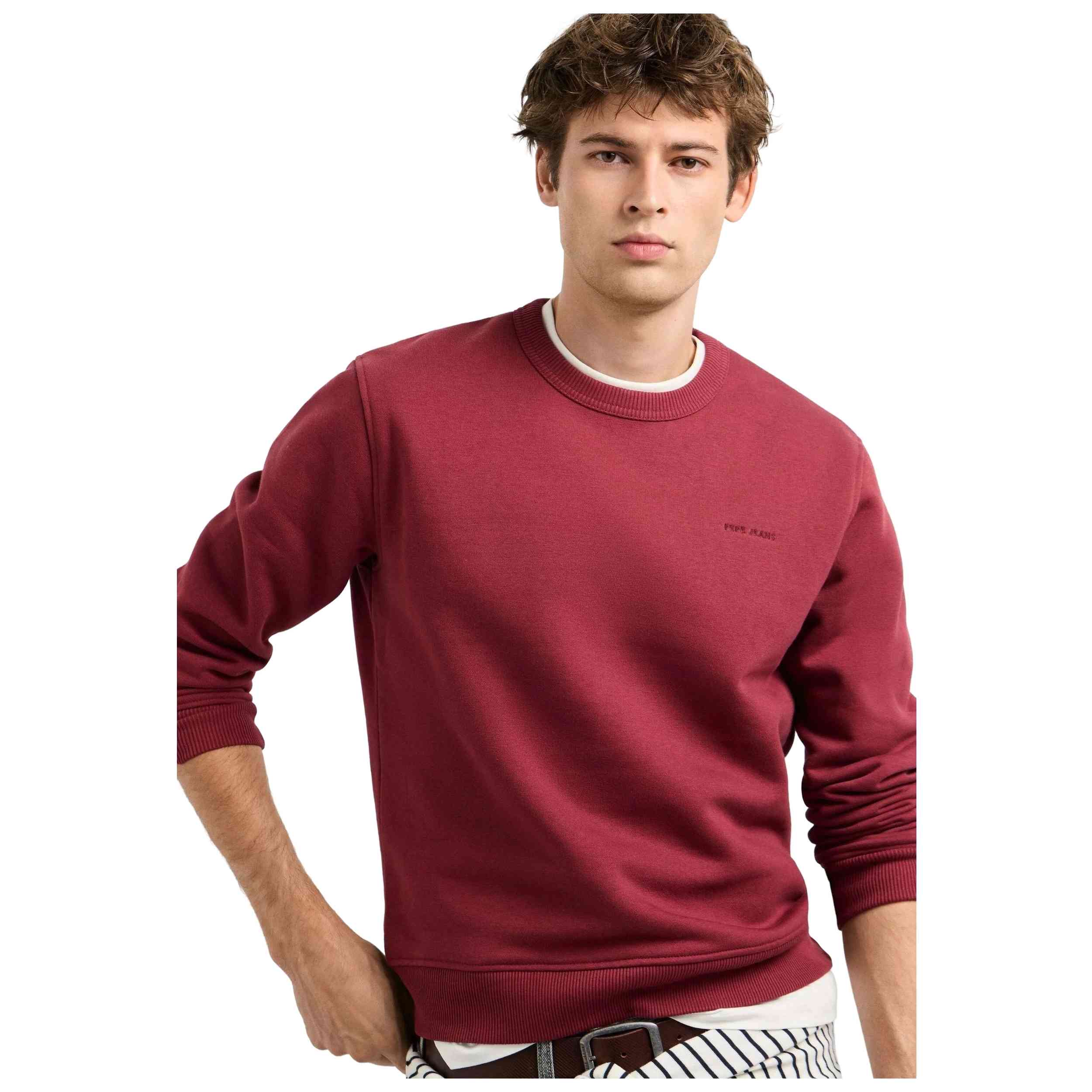 Sudaderas Y Jerseis Pepe Jeans modelo Pm5800250-293 Jefferson Crew en color Rojo