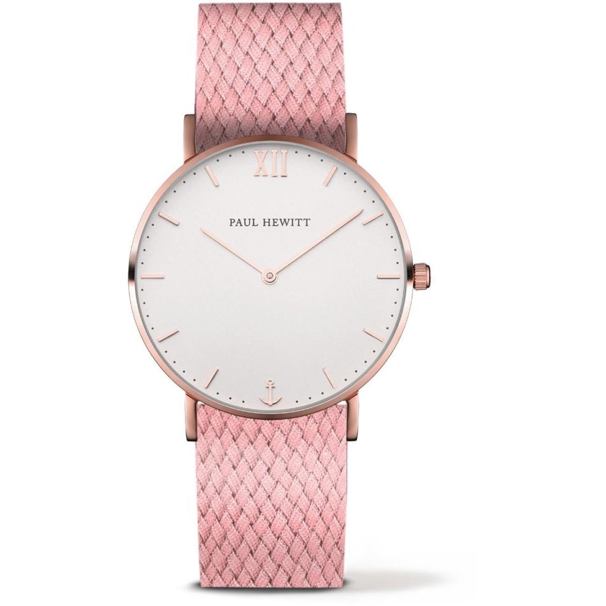 Paul Hewitt Reloj Mujer Analogico Cuarzo con Correa de Tela SA-R-SM-W-27S
