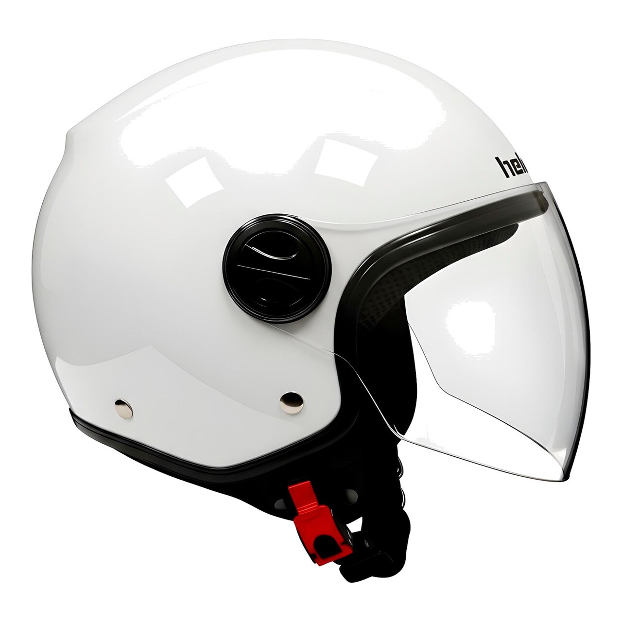 Casco Demi Jet Abierto Urbano Con Pantalla Of819 Street One HC2119BLW