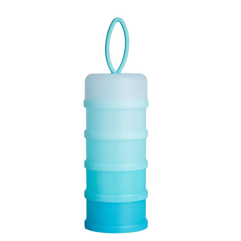 TK Caja De Alimentos Para Bebé Portátil Dispensador De Polvo De Leche Contenedor De Alimentos Para Niños Y Niñas De 4 Cuadrantes