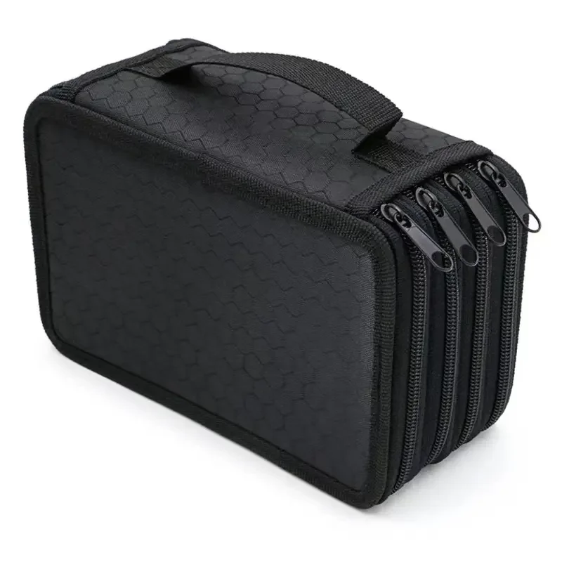CA Estuches Multifunctional De Tapa With 72 Agujera Y 4 Capas Gran Capacidad Portátil Para Arte Y Escuela Bolsa De Cremallera Solida Y Duradera