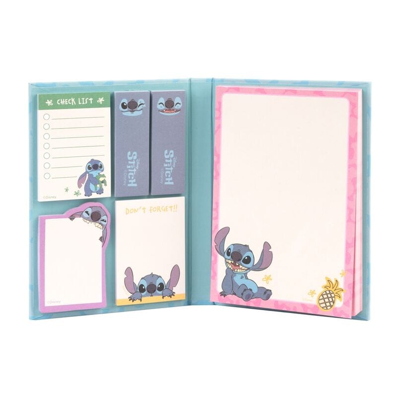 Cuadernos Stitch Disney, Papelería Escolar y Oficina, Bloc de Notas y Etiquetas Adhesivas, Hojas a Rayas, Tapa Blanda Mate, Encuadernación Wire-O, Separadores, Regalo Infantil