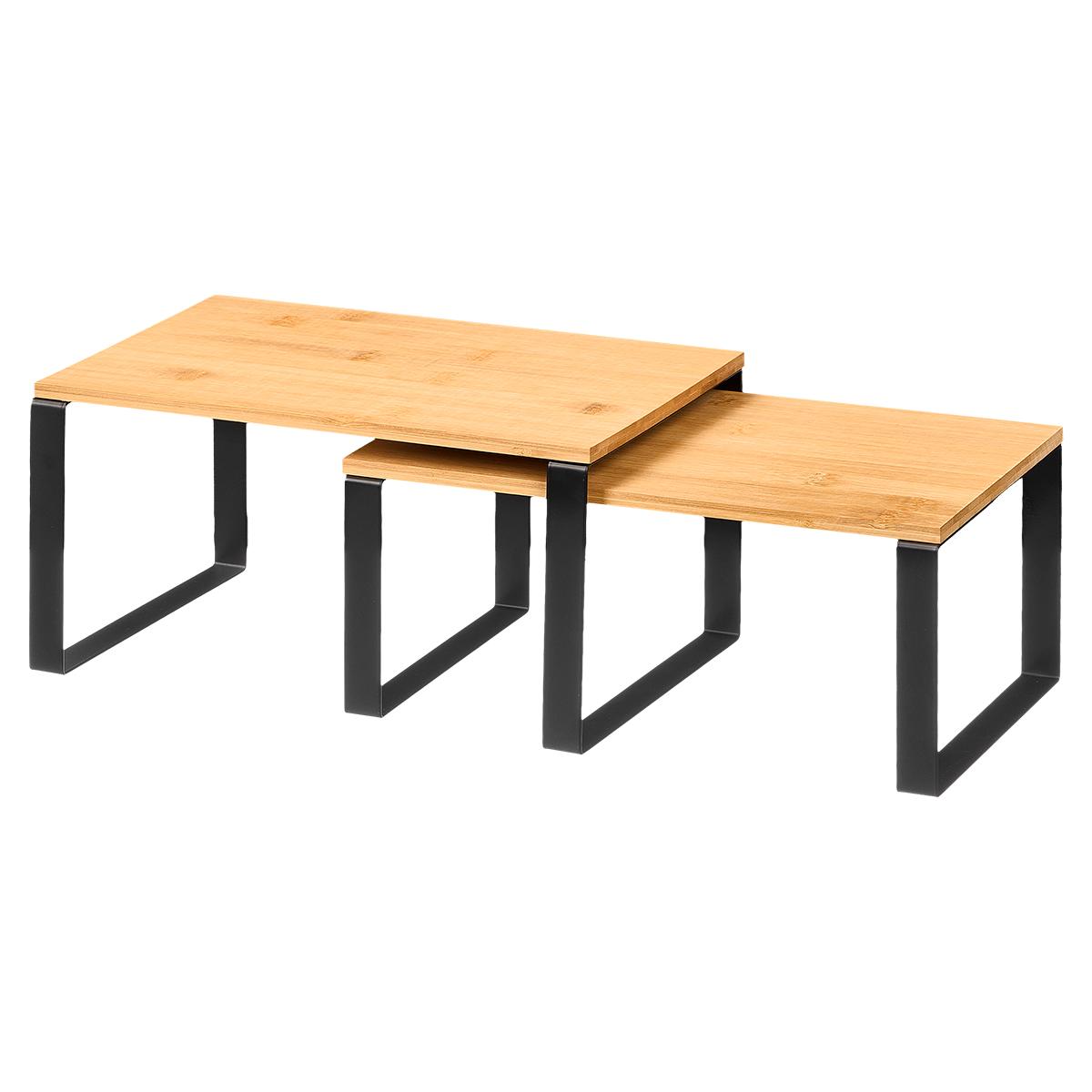 SET 2 BALDAS BAMBU PATAS 30X19.5CM