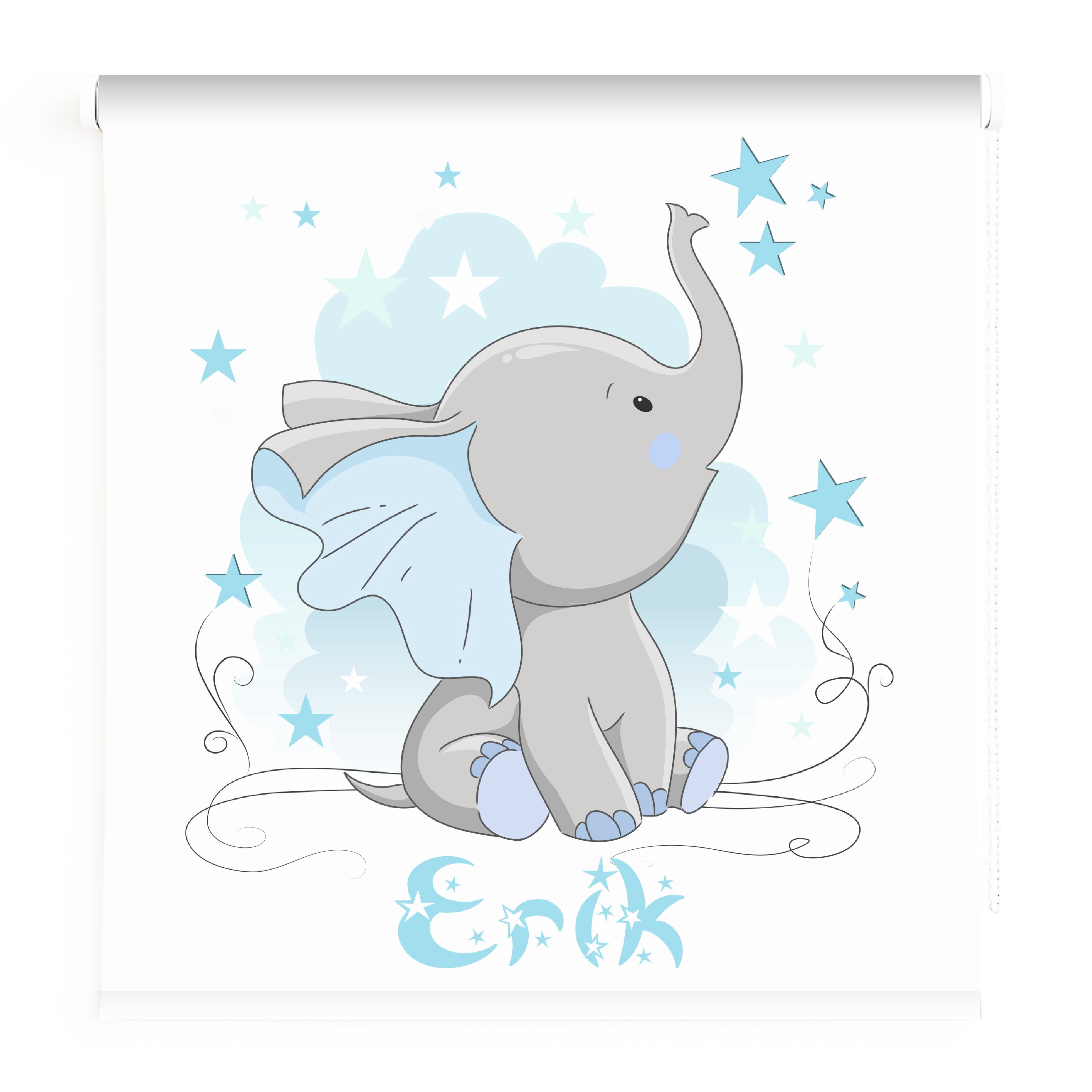Estores Iroa - Estor Infantil Elefante - Translúcido - Personalizado