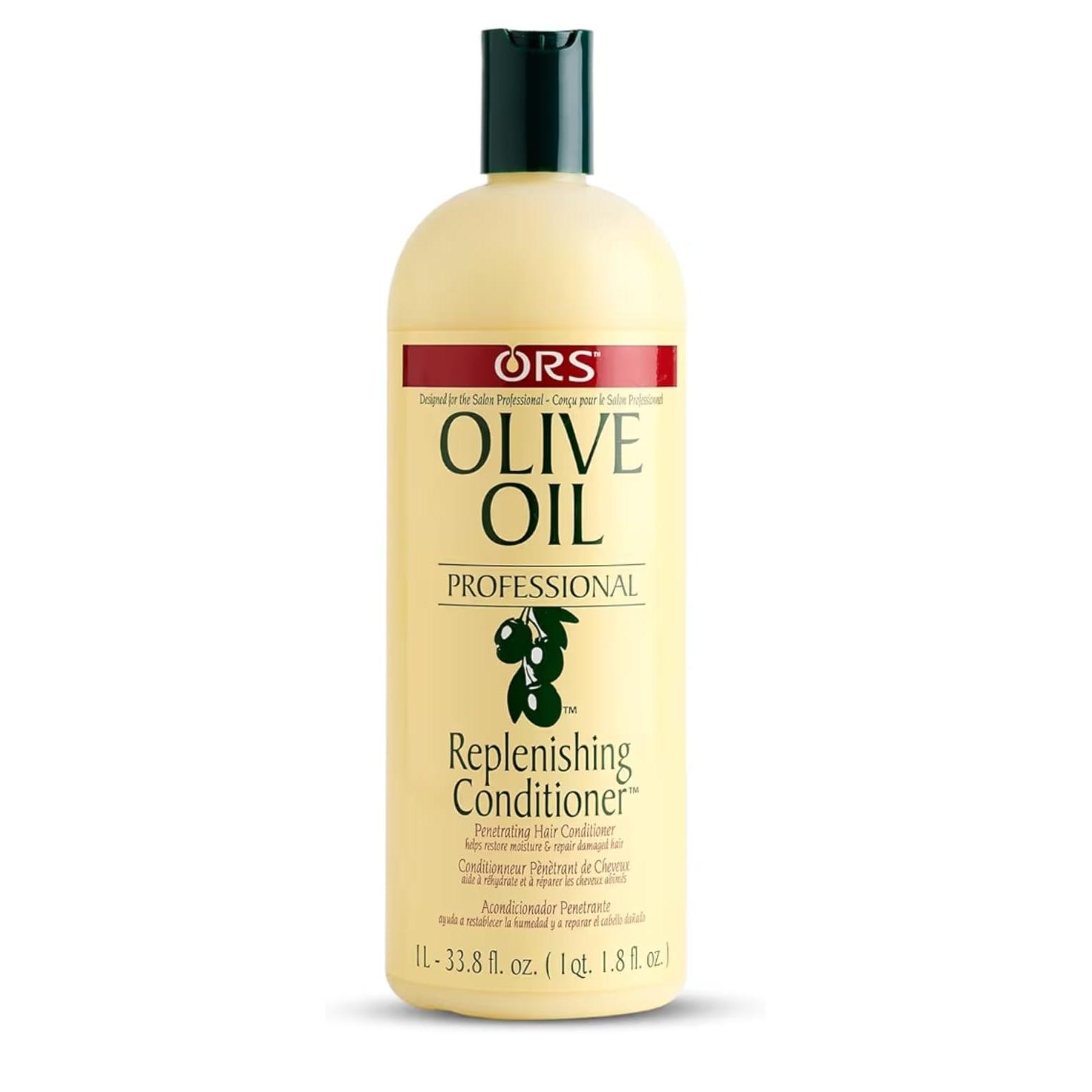 ORS Olive Oil Replenishing Conditioner 1L – Acondicionador Hidratante Aceite de Oliva Cabello Seco Profesional