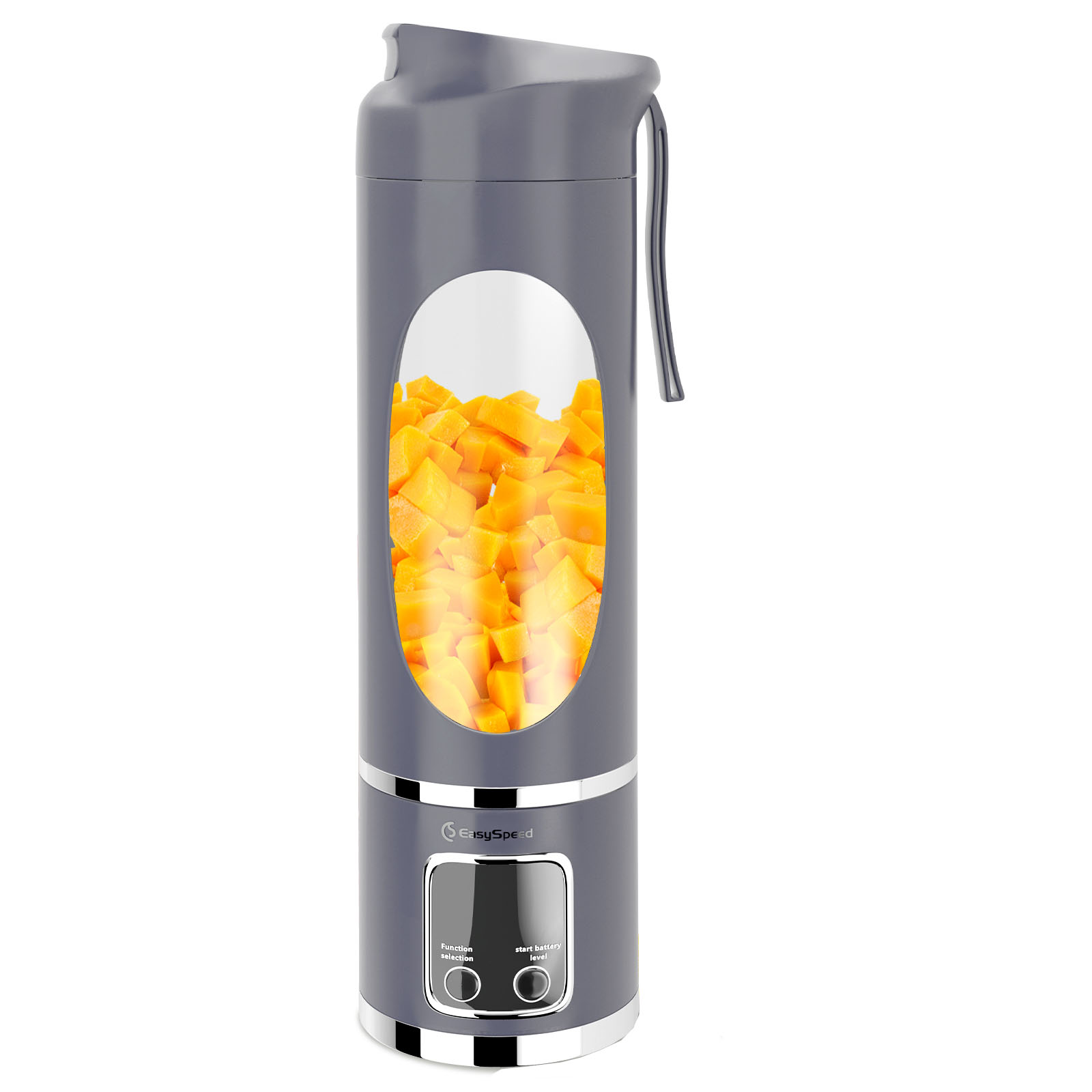 EasySpeed Licuadora Batidora Portátil 450 ml, Exprimidor Jugos, Batería Recargable USB, Ideal Acampada, Gimnasio, Smoothies