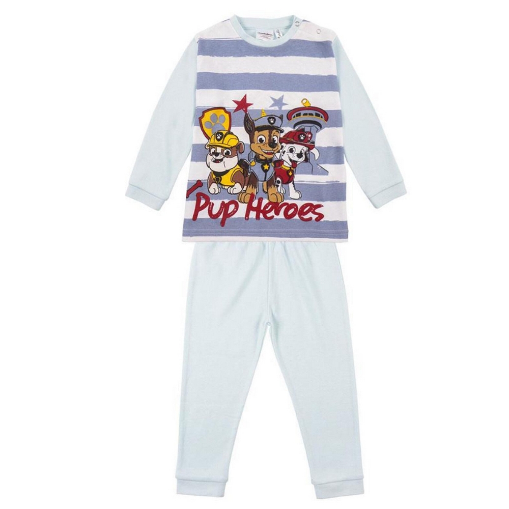 Patrulla Canina Cerdá Pijama Manga Larga Pup Heroes Azul Claro