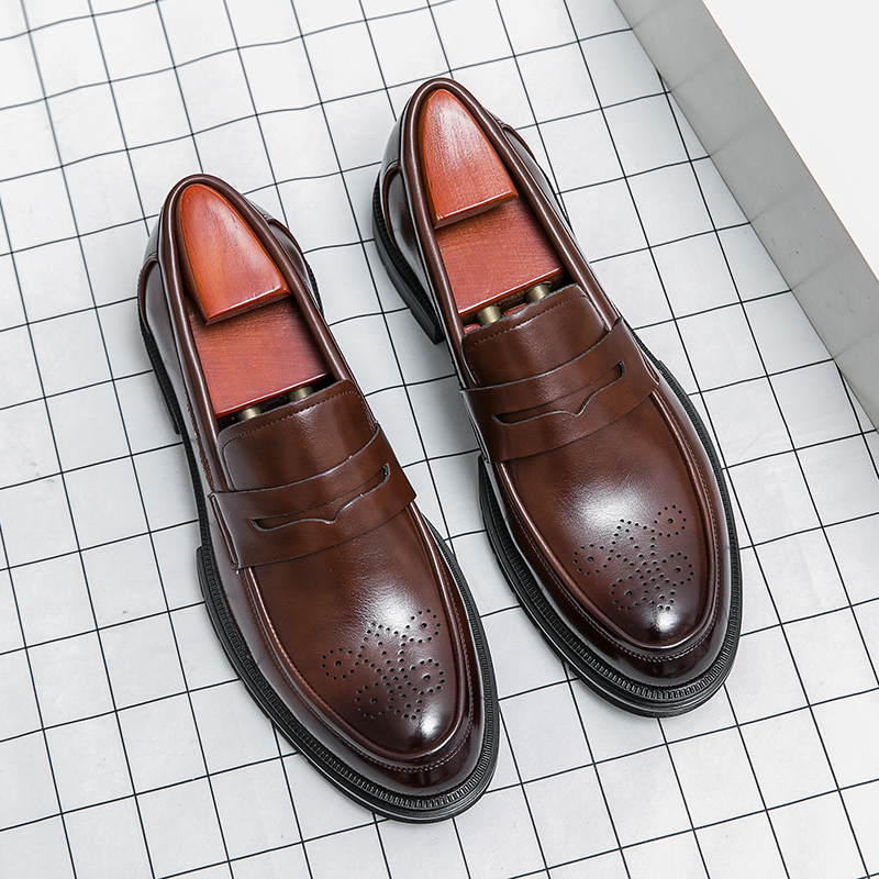 TK Zapatos De Negocios Para Hombre Calzado Formal Cómodo De Cuero Italiano Zapatos Casuales Para Social Loafers De Alta Calidad