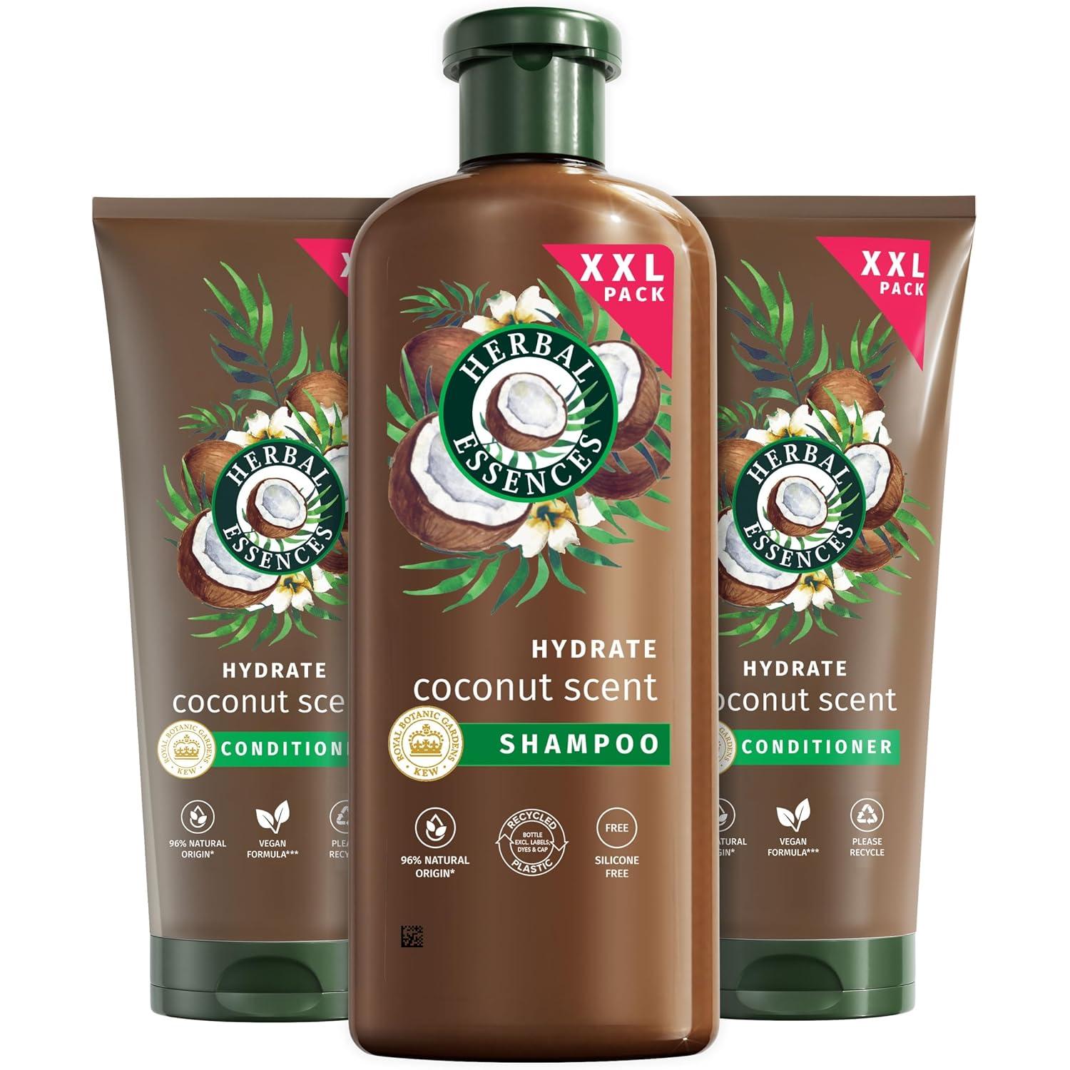 Herbal Essences Champú 680ml Y Acondicionador 2 x 350ml, Reparador aroma Coco