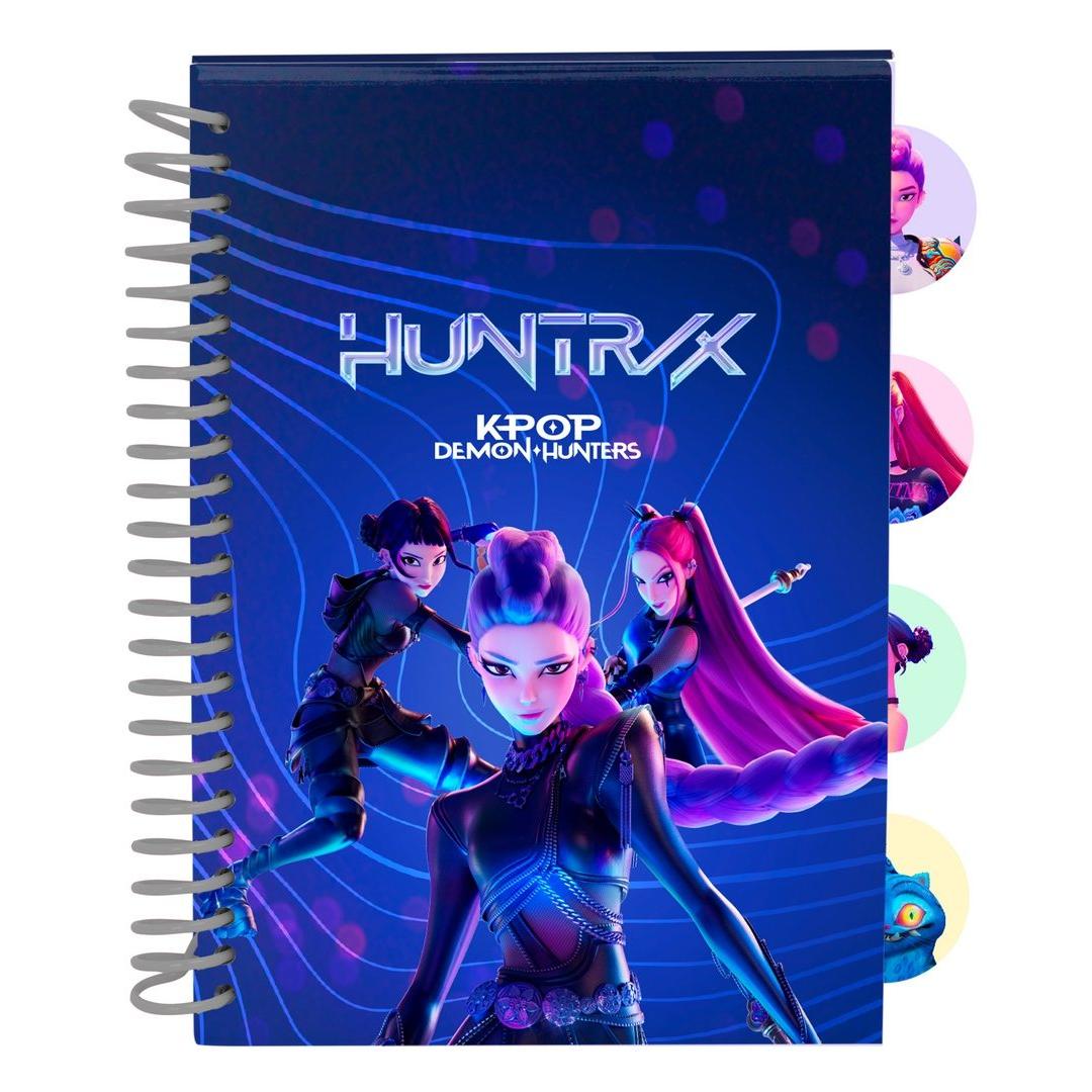 SAFTA | Blocs y Libretas K-Pop Demon Hunters, Tamaños A4, A5, A6, A7, Folio, Cuarto y Fluffy, Papelería Escolar con Licencia Oficial