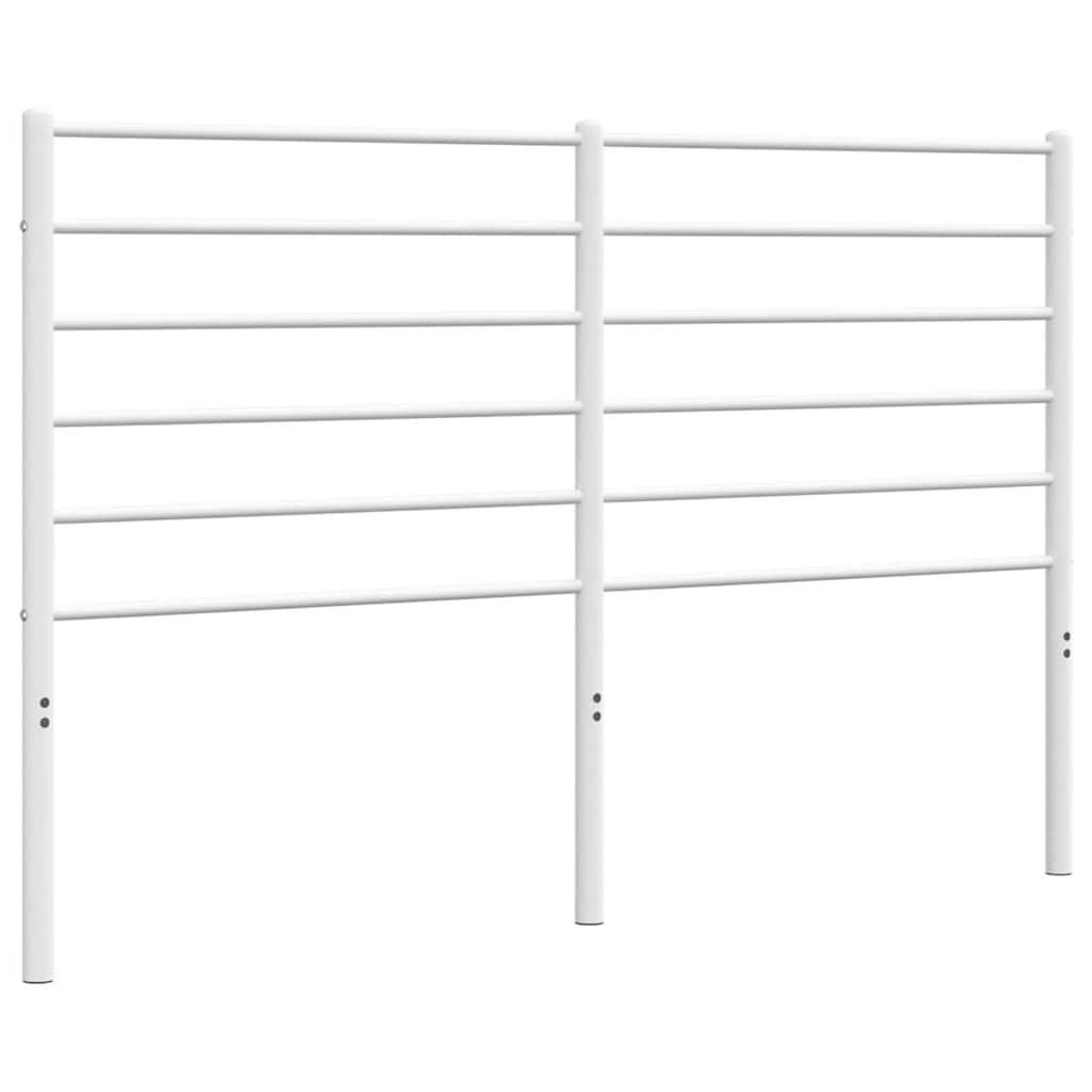 vidaXL Cabecero de repuesto de metal blanco 135 cm