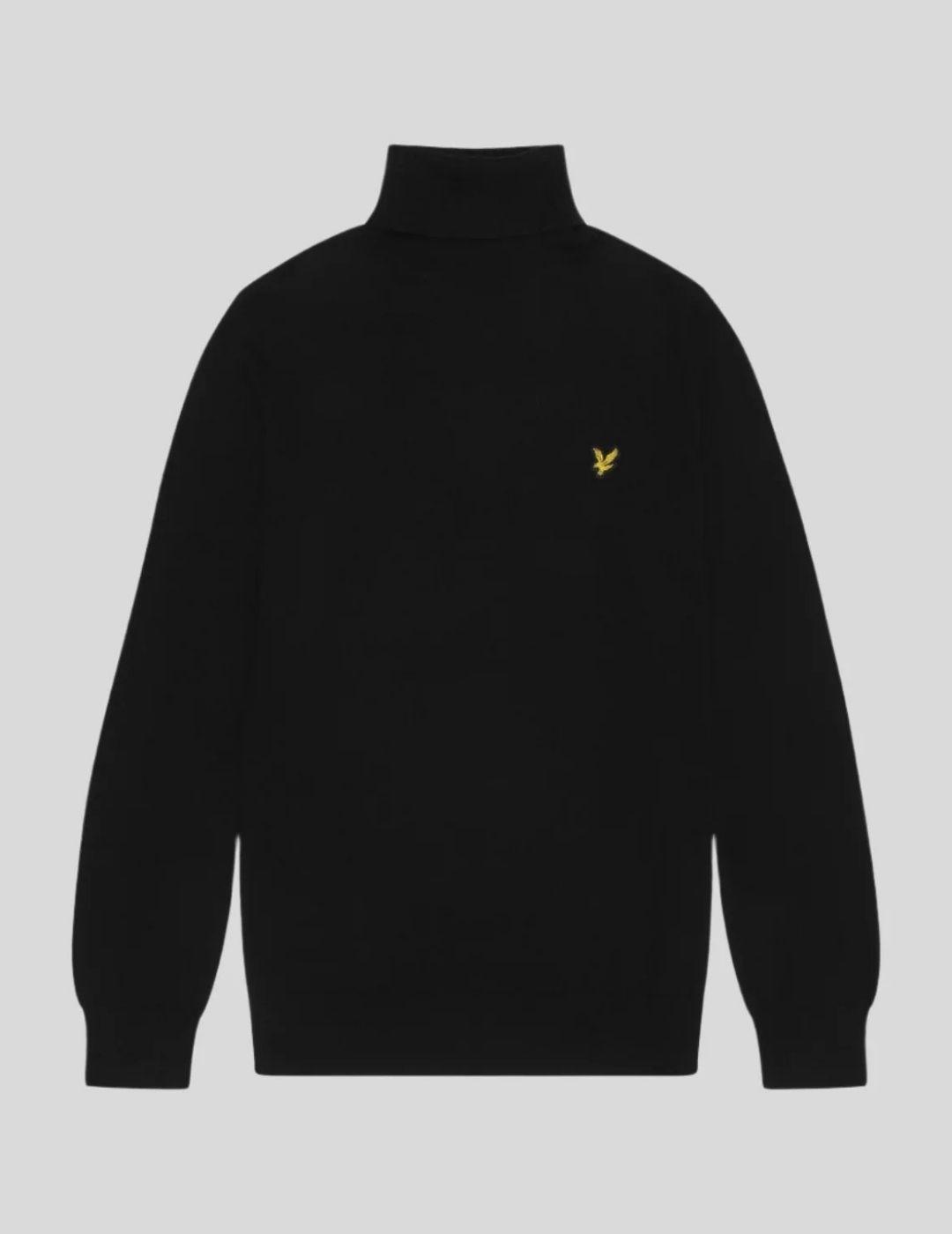 Jersey Lyle&Scott Merino Turtleneck Negro Hombre