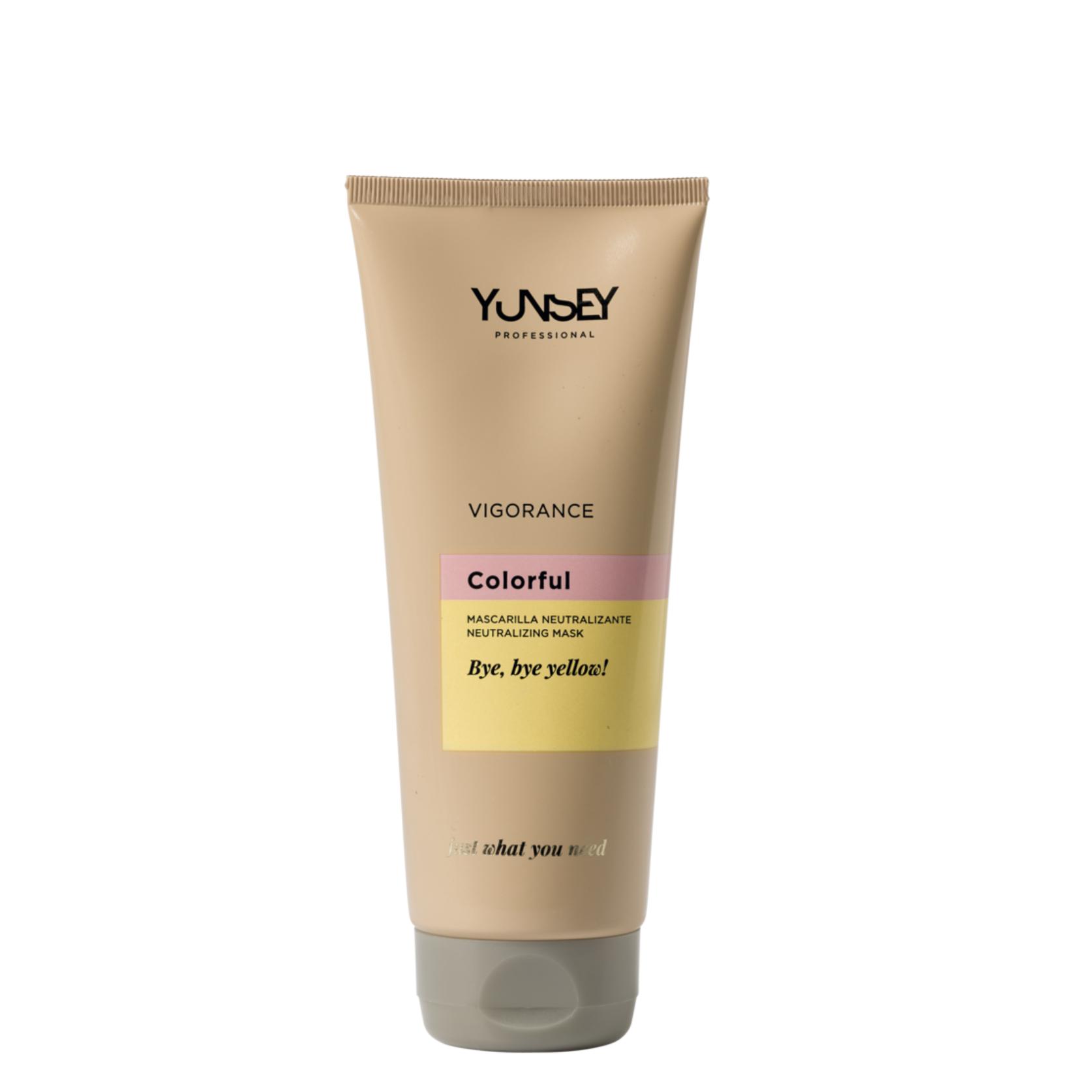 YUNSEY bye bye yellow Mascarilla neutralizante para cabellos rubios 200ml