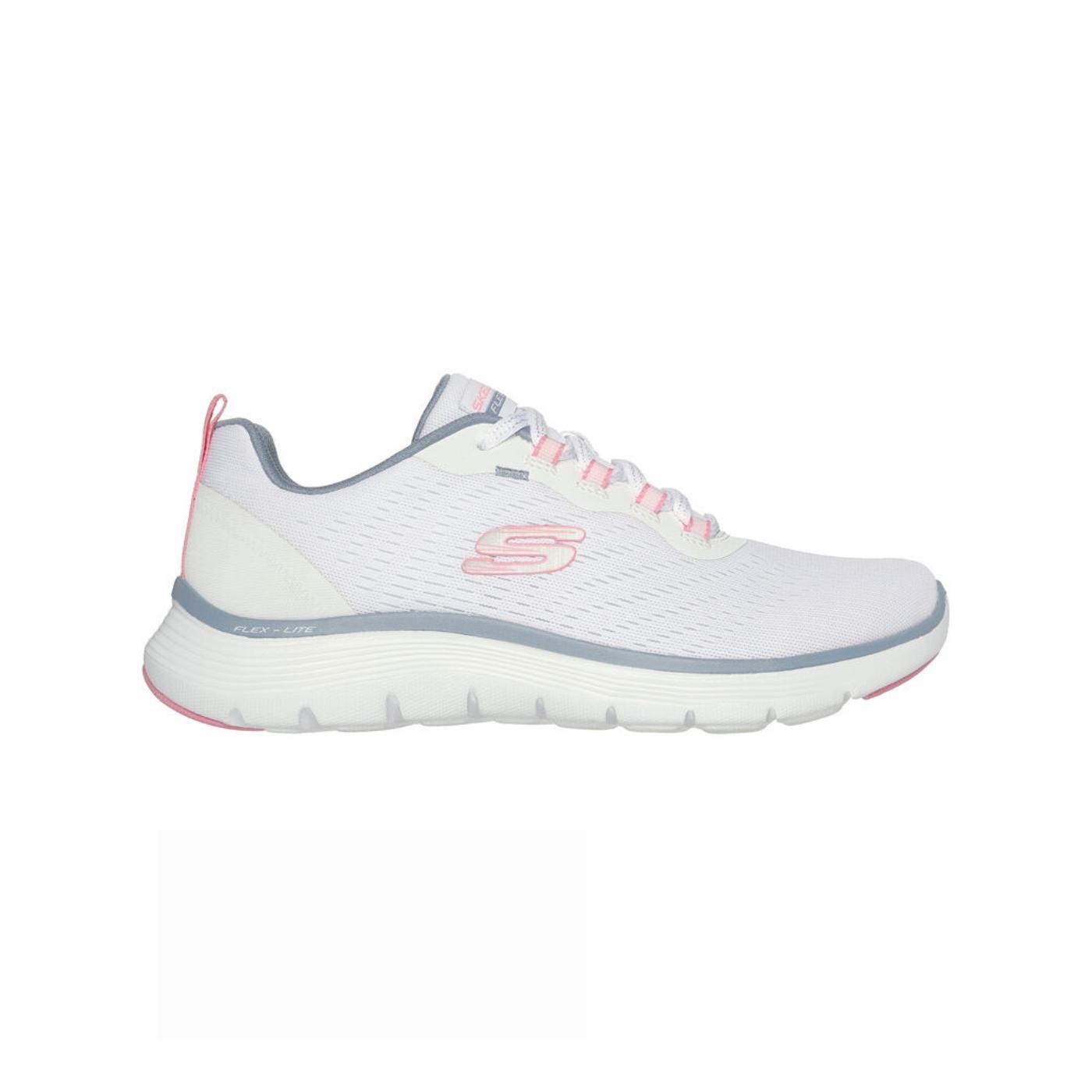 Zapatillas skechers flex appeal  blanco de mujer.