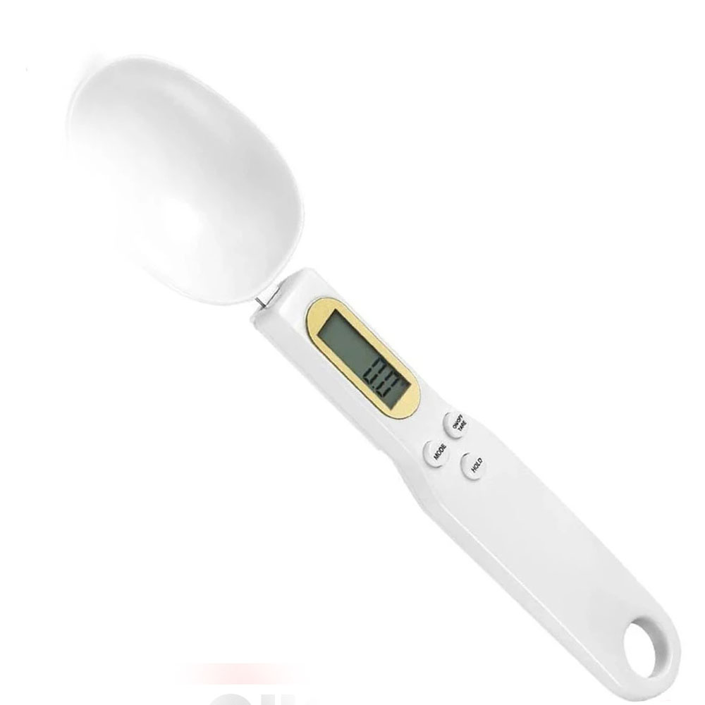 TK Balanza de Cocina Electrónica con Pantalla LCD y Cuchara Medidora para Repostería y Dieta