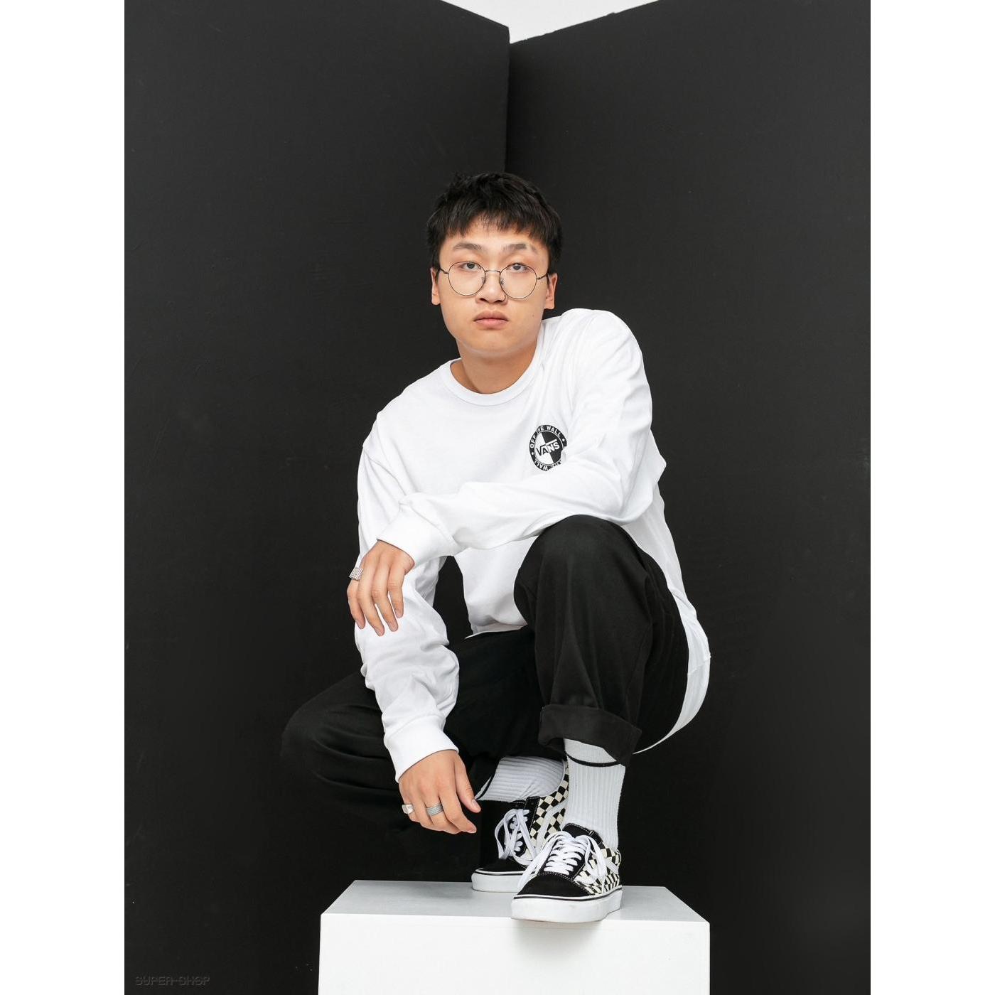 VANS CAMISETA BLANCA OFF THE WALL SLANTED CHECK